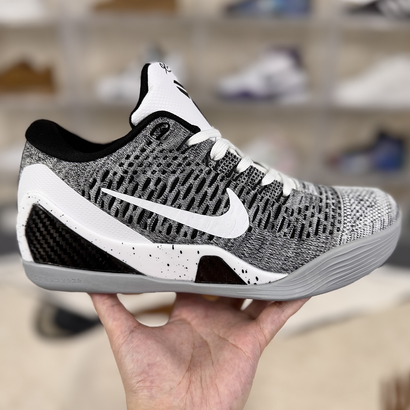 Nike Kobe 9 Elite Low 'Beethoven' Basketball Shoes - White/Black/Wolf Grey 8 i1756662807485 3045 0 5