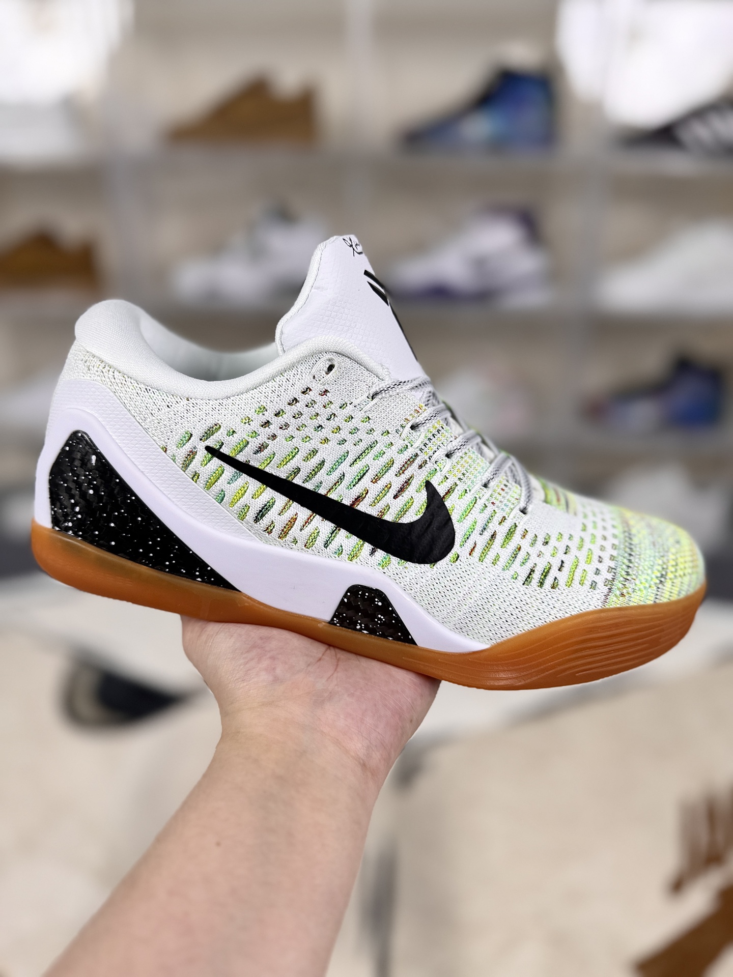 Nike Kobe 9 Elite Premium Low HTM Milan Basketball Shoes - White Multi-Color 2 i1756662855419 9693 0 0