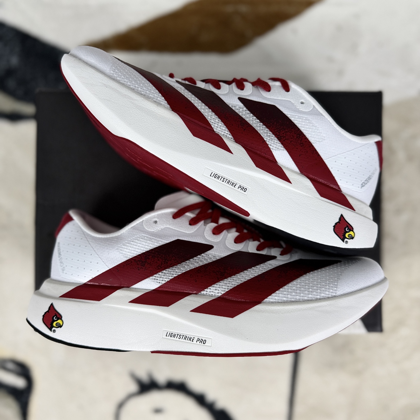 Adidas Adizero Evo SL Louis Vuittonville Running Shoes - White/Red, Lightweight Design 8 i1756836164662 6253 0 7