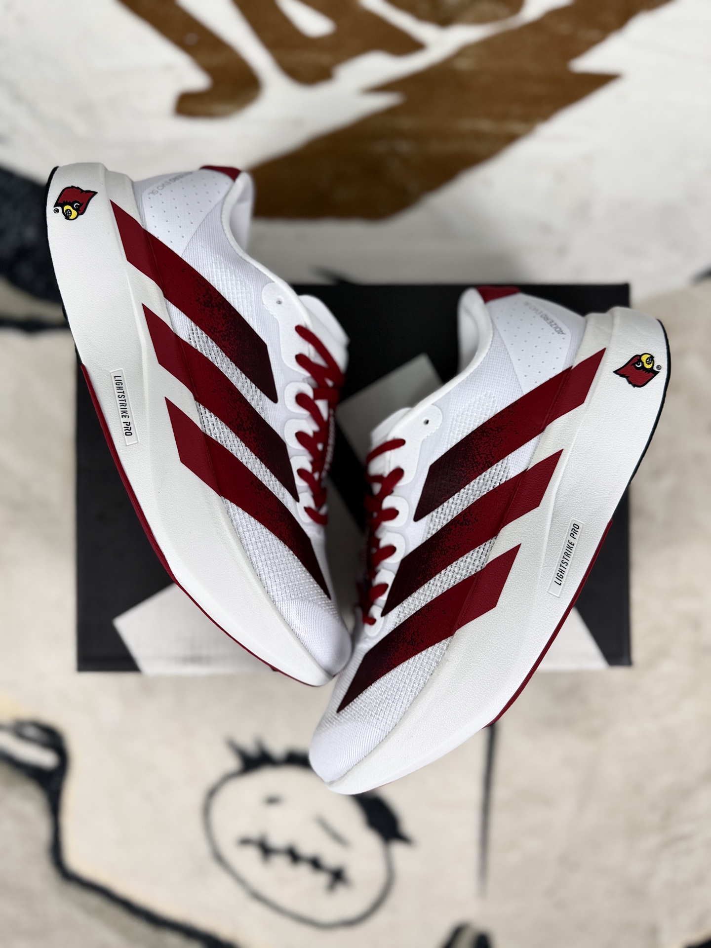 Adidas Adizero Evo SL Louis Vuittonville Running Shoes - White/Red, Lightweight Design 5 i1756836166458 9058 0 6