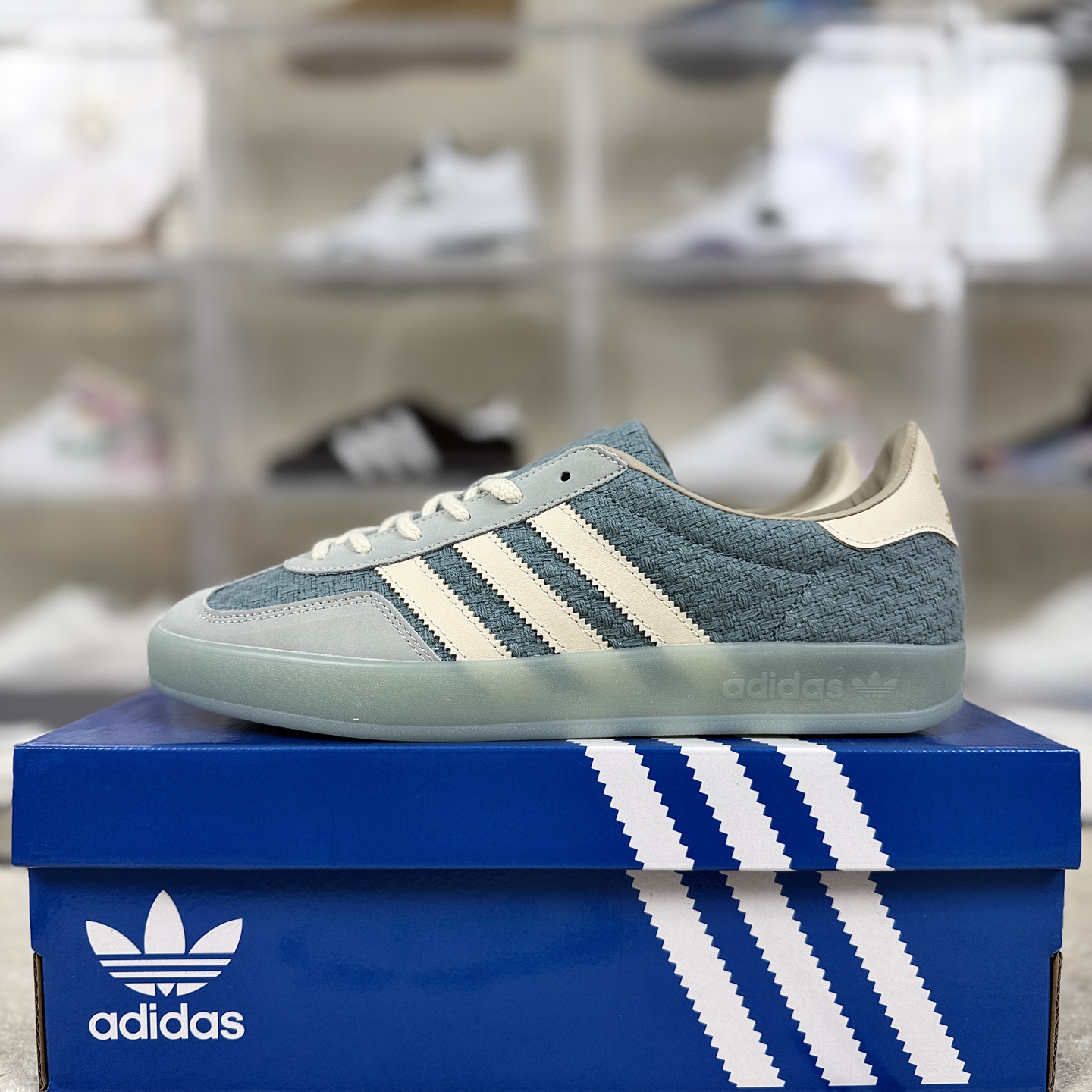 Adidas Originals Gazelle Indoor Low-Top Sneakers - Unisex, Light Blue 9 i1756920843351 9197 0 8