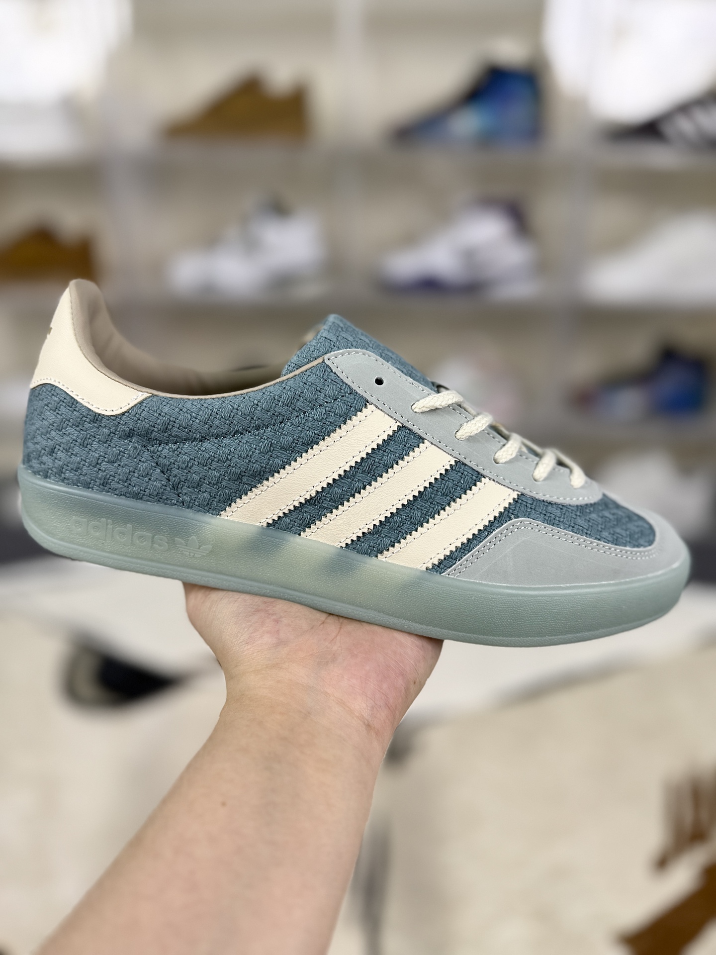 Adidas Originals Gazelle Indoor Low-Top Sneakers - Unisex, Light Blue 1 i1756920843591 8402 0 0