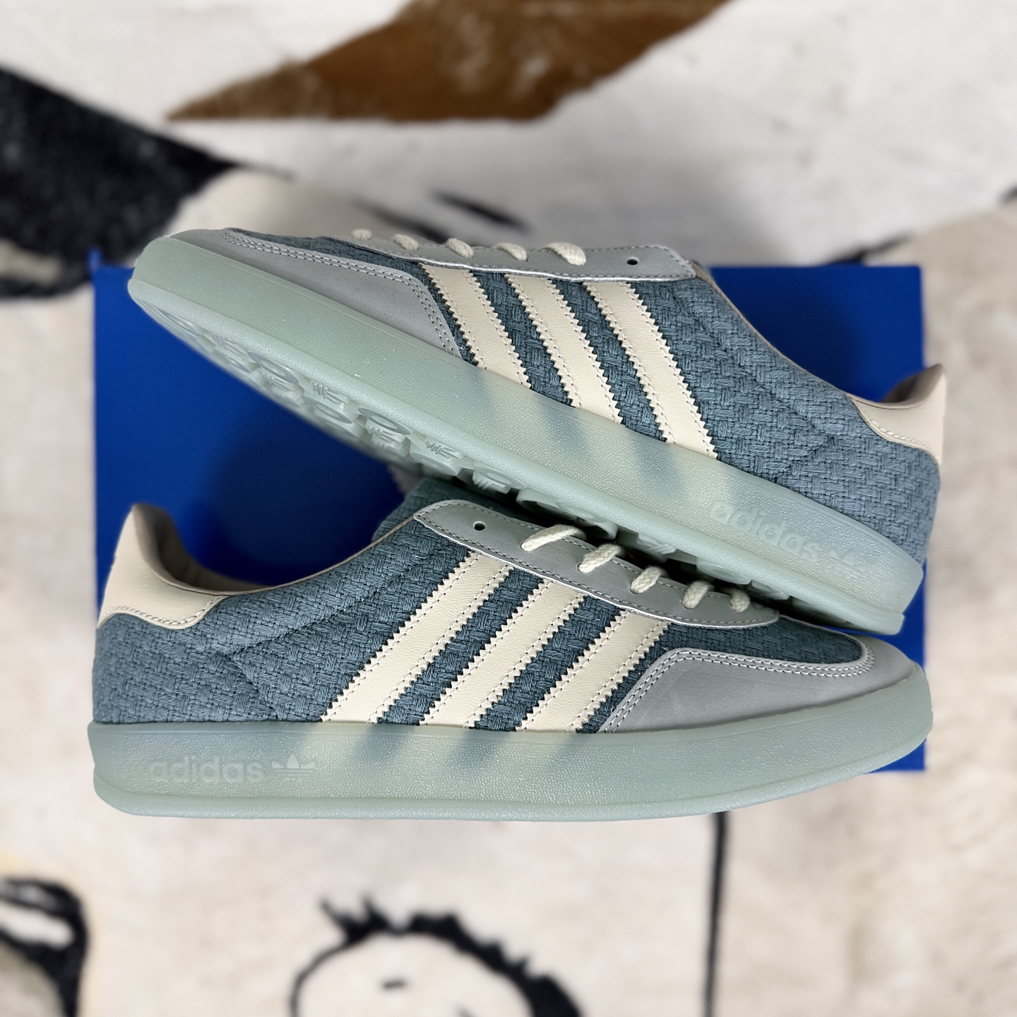 Adidas Originals Gazelle Indoor Low-Top Sneakers - Unisex, Light Blue 8 i1756920845475 397 0 7