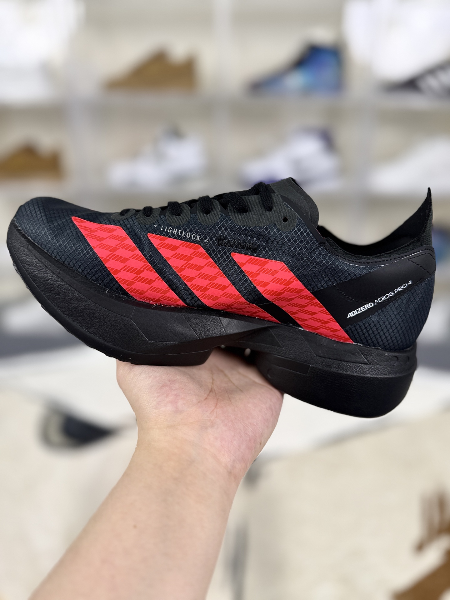 Adidas Adizero Adios Pro 4 AMG Motorsport Running Shoes - Black/Red 3 i1757181792859 8654 0 1