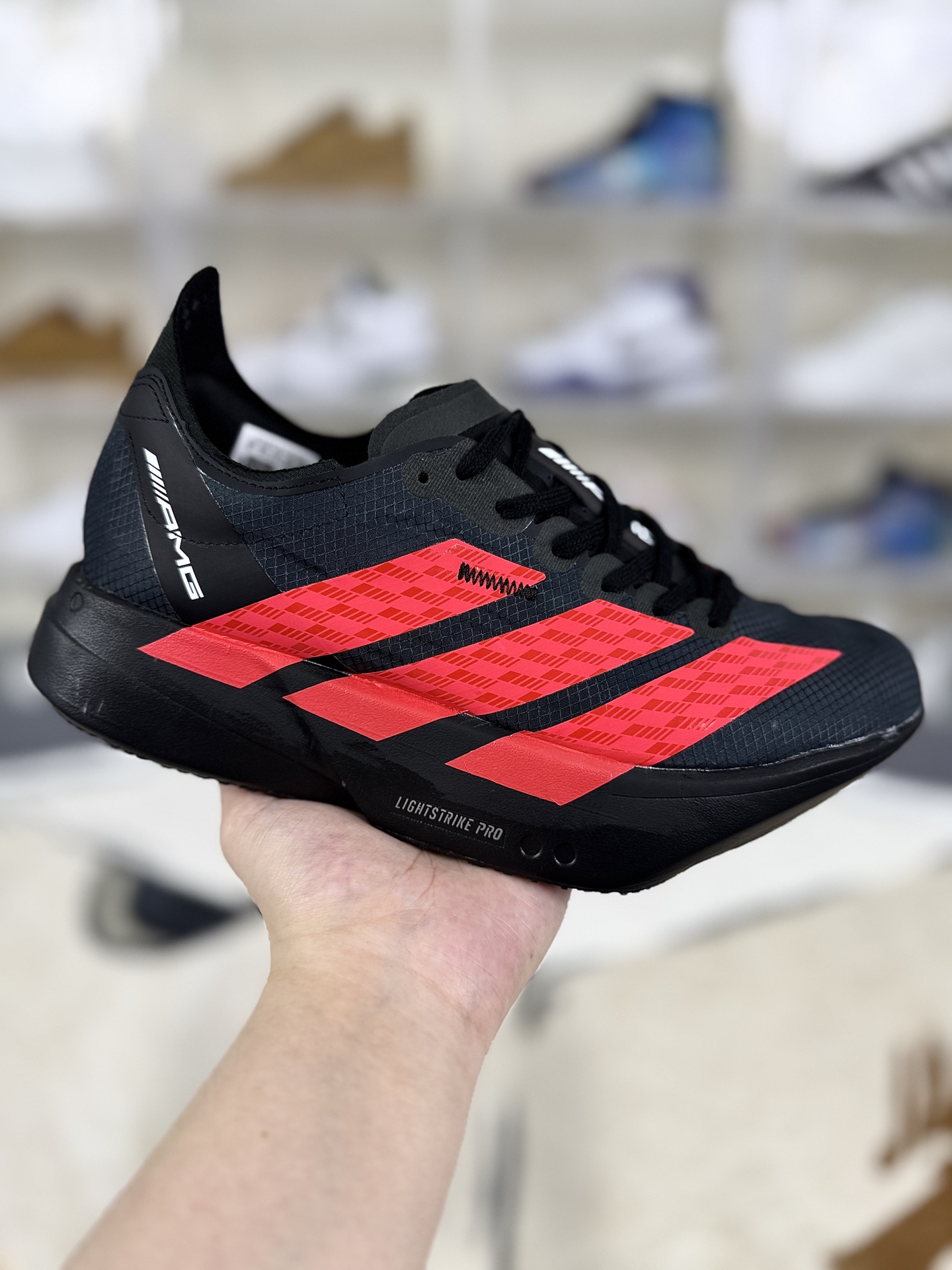 Adidas Adizero Adios Pro 4 AMG Motorsport Running Shoes - Black/Red 2 i1757181792939 9803 0 0