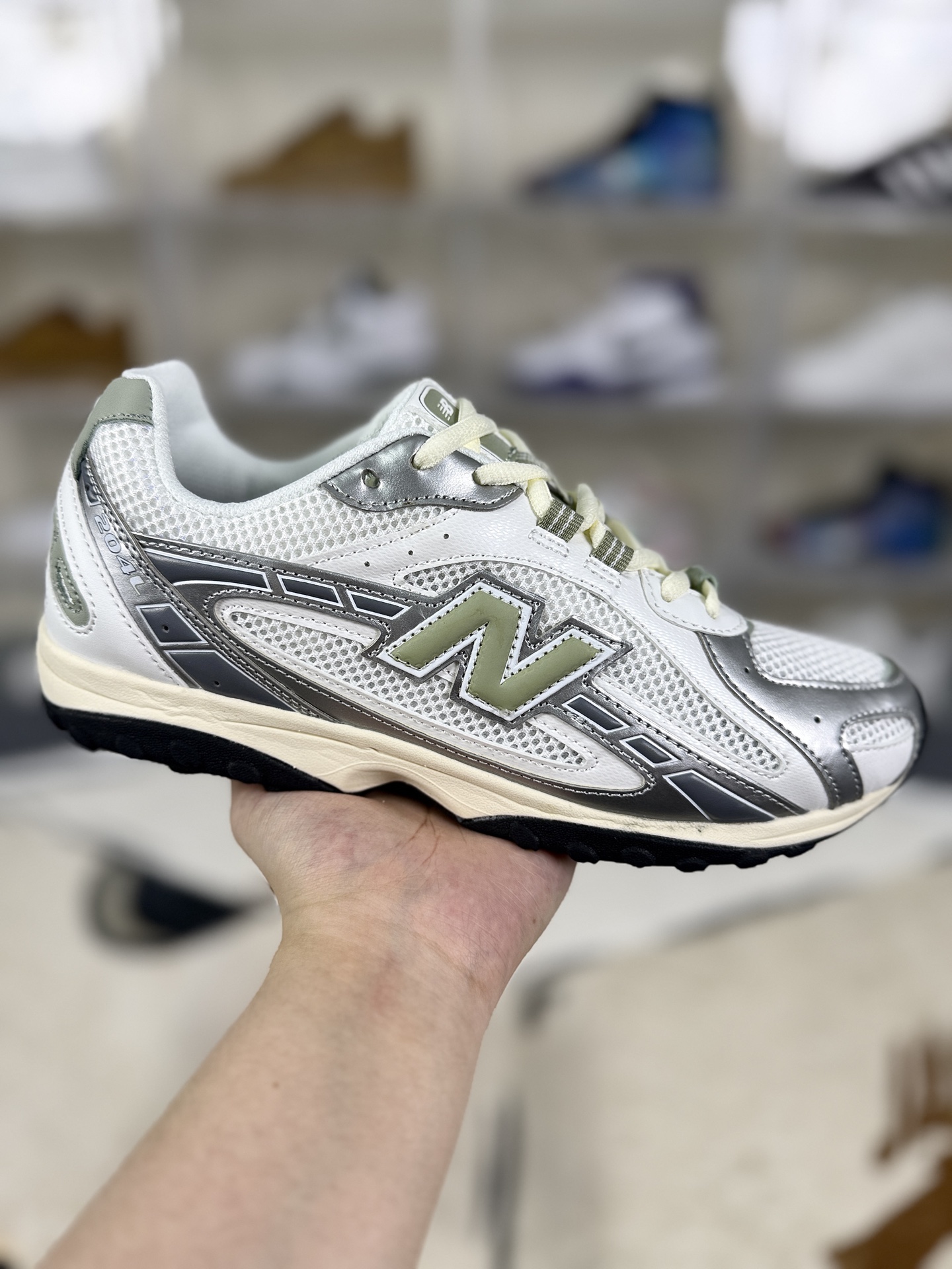 New Balance 204L Silver White Green Lifestyle Running Shoes - Fashion & Comfort 2 i1757356568775 3831 0 0