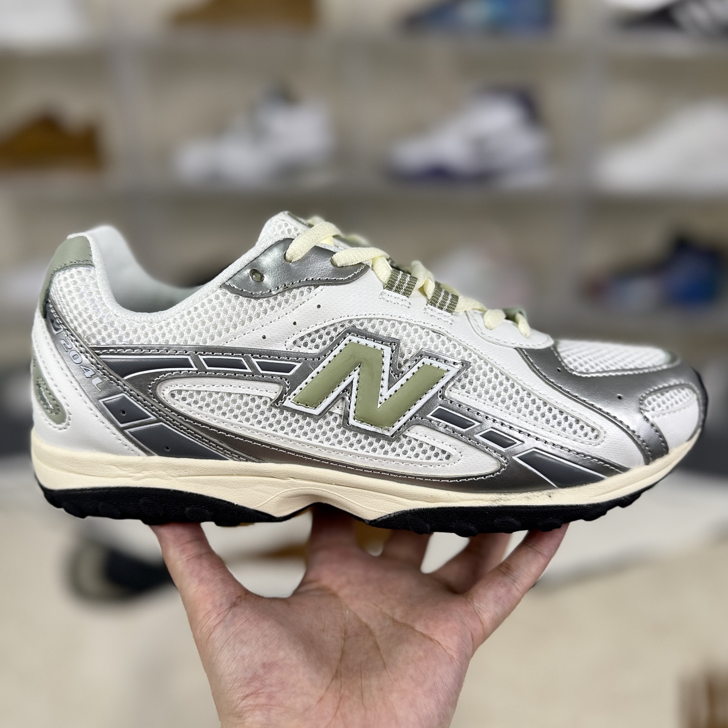 New Balance 204L Silver White Green Lifestyle Running Shoes - Fashion & Comfort 8 i1757357529580 6420 0 5
