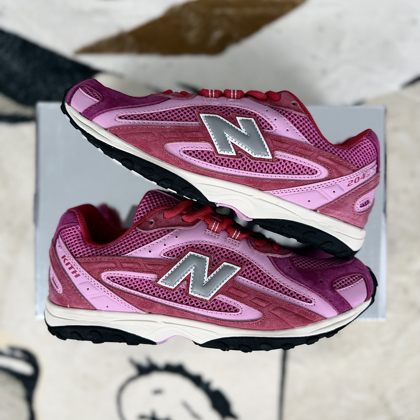 KITH x New Balance 204L Pink Low Top Sneakers - Unisex, Comfortable, Durable 9 i1757357559994 3955 0 7