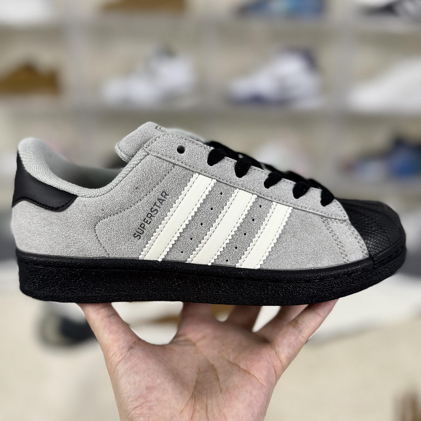 Adidas Originals Superstar Gray Suede Classic Low-Top Sneakers Unisex 8 i1757699975143 8848 0 5