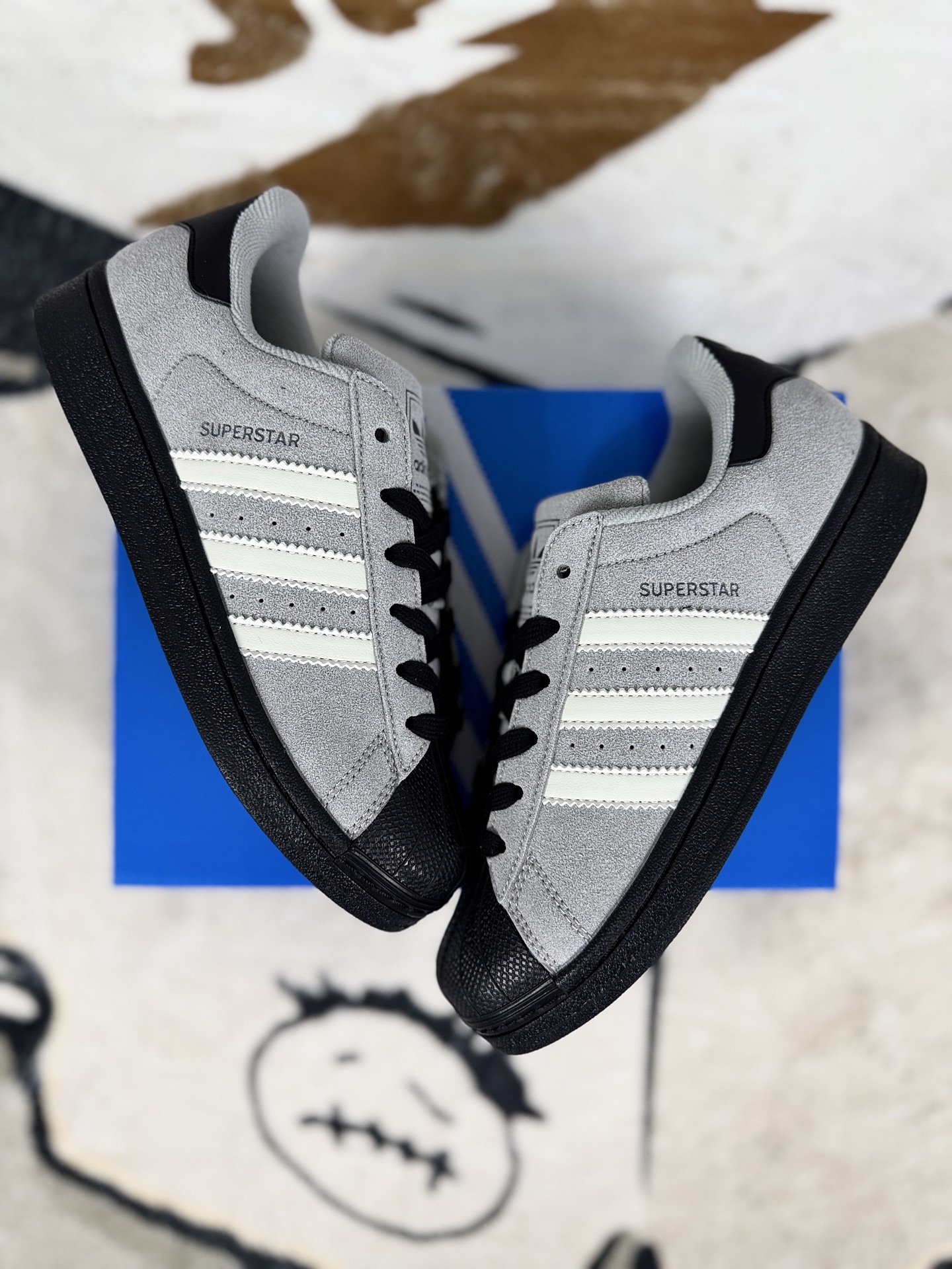 Adidas Originals Superstar Gray Suede Classic Low-Top Sneakers Unisex 6 i1757699975252 1570 0 6