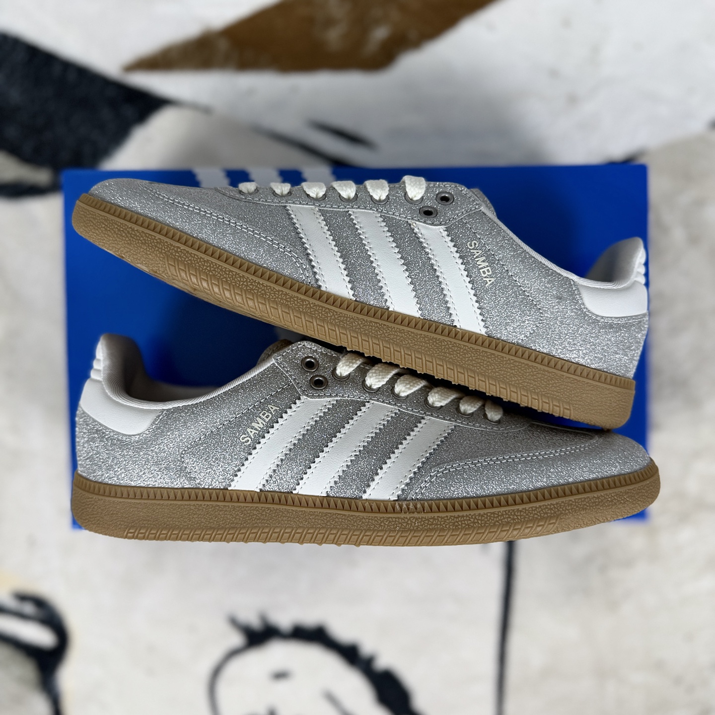 Adidas Originals Samba Shiny Pack Sneakers - Silver, Unisex, Low Top, Comfortable 9 i1757700072763 647 0 7