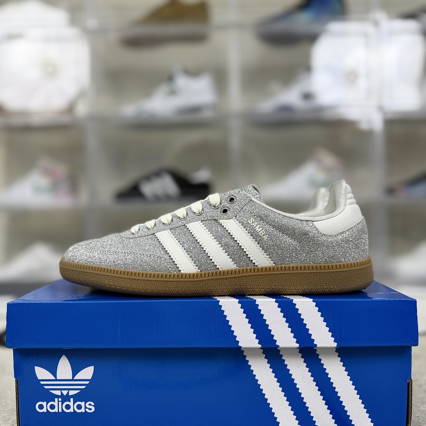 Adidas Originals Samba Shiny Pack Sneakers - Silver, Unisex, Low Top, Comfortable 10 i1757700072868 2100 0 8