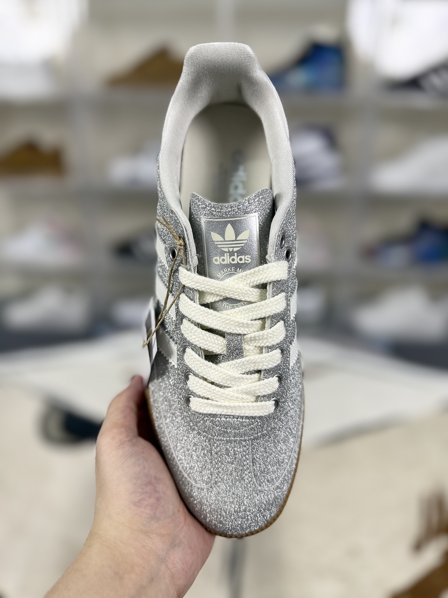Adidas Originals Samba Shiny Pack Sneakers - Silver, Unisex, Low Top, Comfortable 5 i1757700072926 3763 0 3