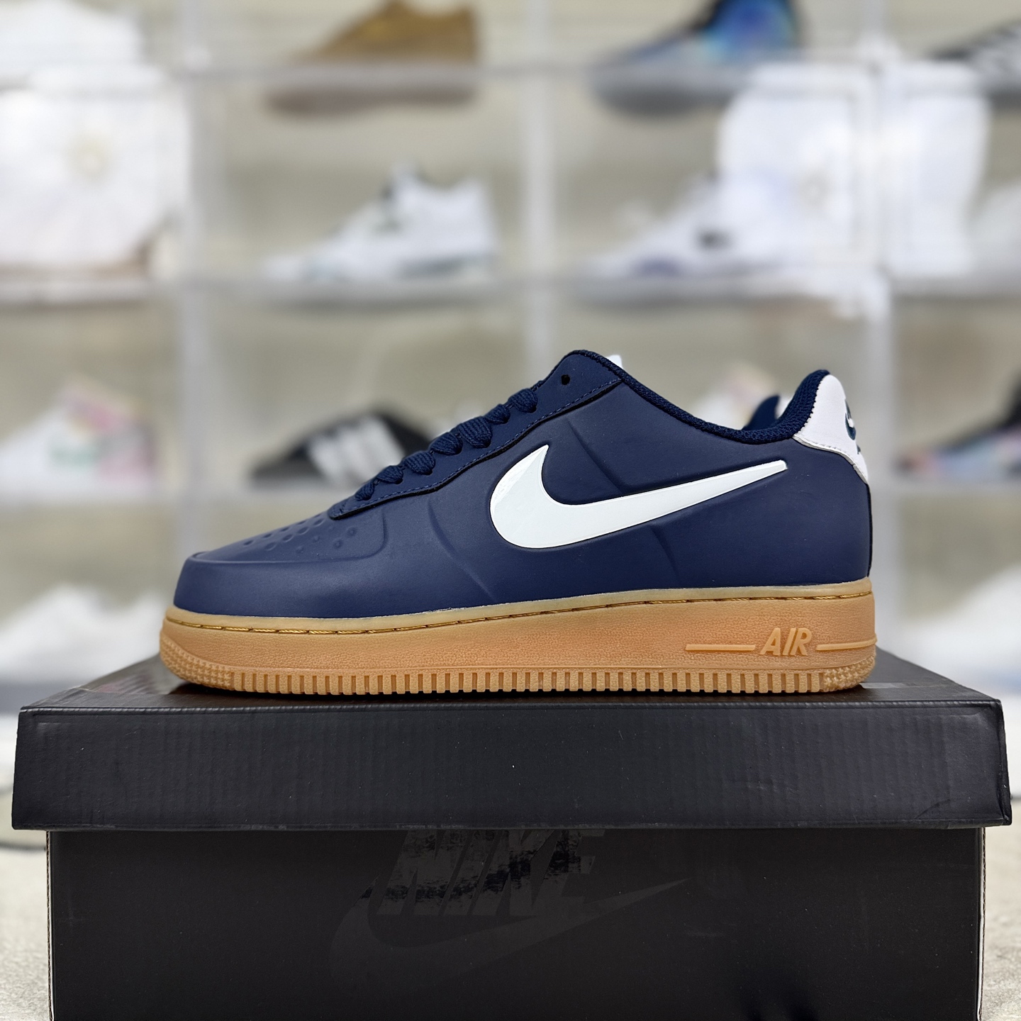 Nike Air Force 1 Posite FL: Deep Blue & White Low-Top Sneakers for Men 9 i1757700103047 831 0 8