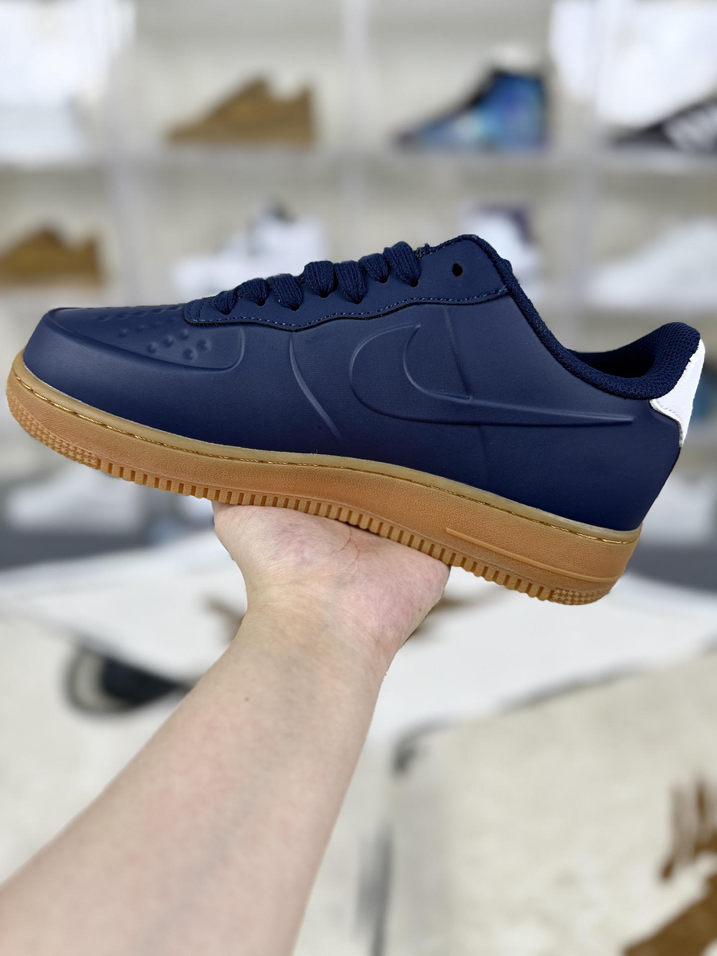 Nike Air Force 1 Posite FL: Deep Blue & White Low-Top Sneakers for Men 2 i1757701182651 2857 0 8