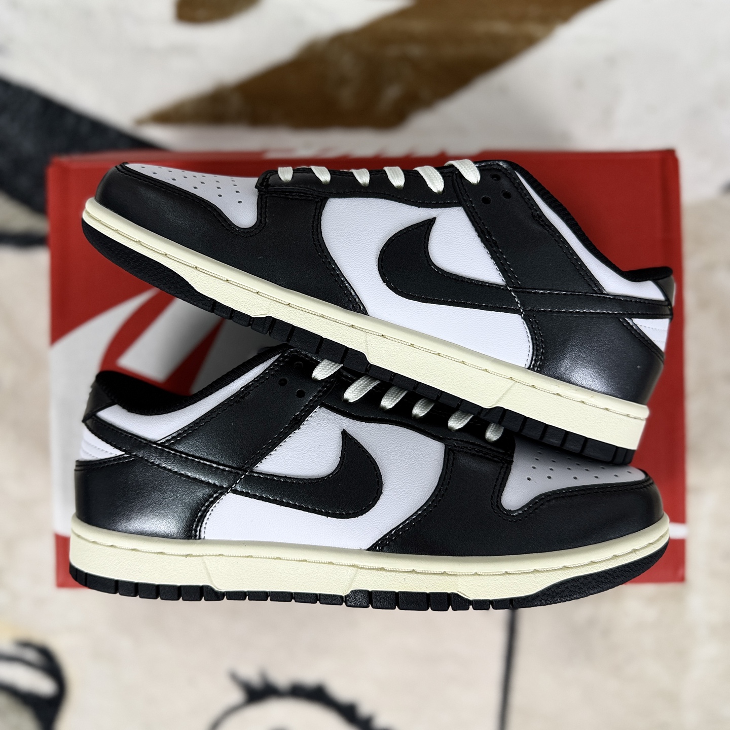 Nike Dunk Low PRM "Vintage Panda" - Premium Leather, Classic Style 8 i1757786123952 2459 0 7