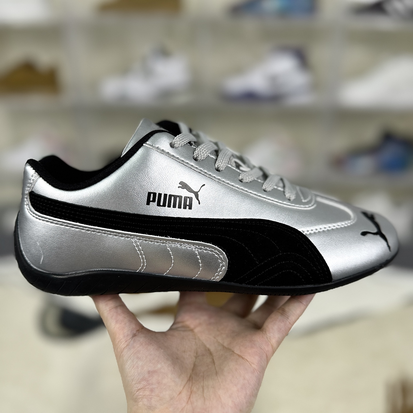 PUMA Speedcat OG Sneakers - Silver/Black, Low Profile, Comfortable, Unisex 8 i1757786301598 1088 0 5