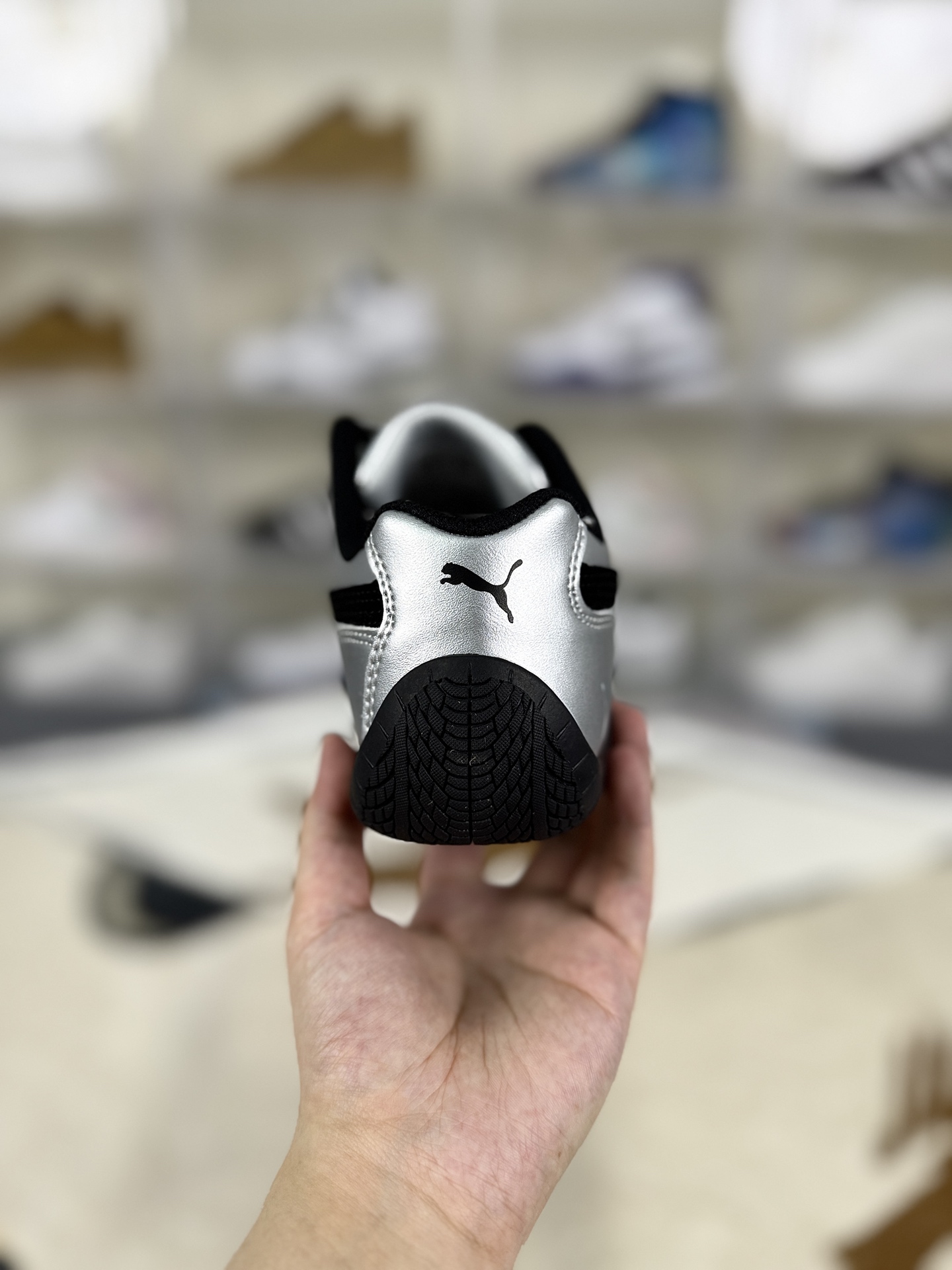 PUMA Speedcat OG Sneakers - Silver/Black, Low Profile, Comfortable, Unisex 4 i1757786301739 4897 0 2
