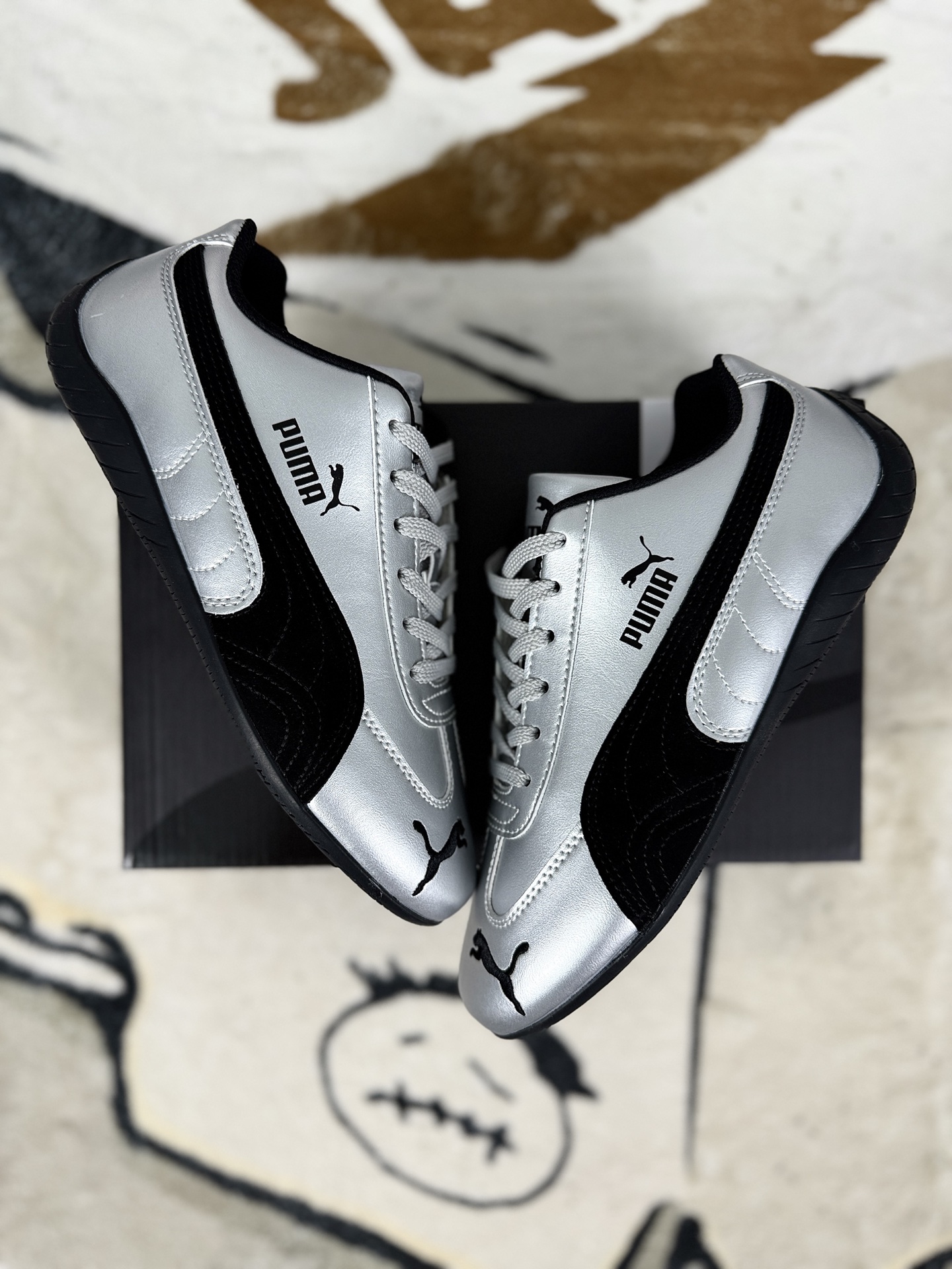 PUMA Speedcat OG Sneakers - Silver/Black, Low Profile, Comfortable, Unisex 6 i1757786303729 6099 0 6
