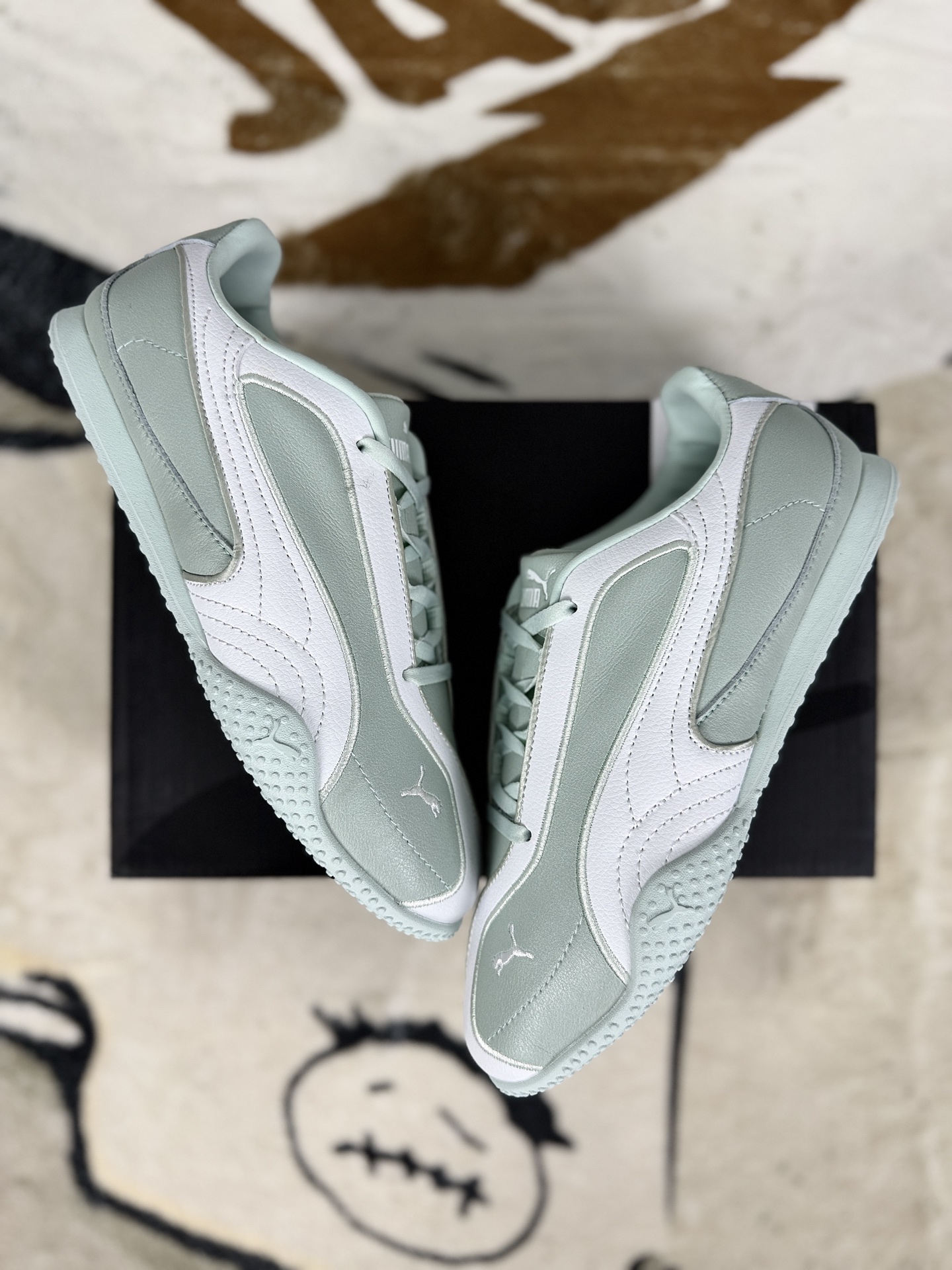 PUMA Bella V2 Leather China Exclusive Green Fashion Sneakers for Women 5 i1757786331071 6731 0 6