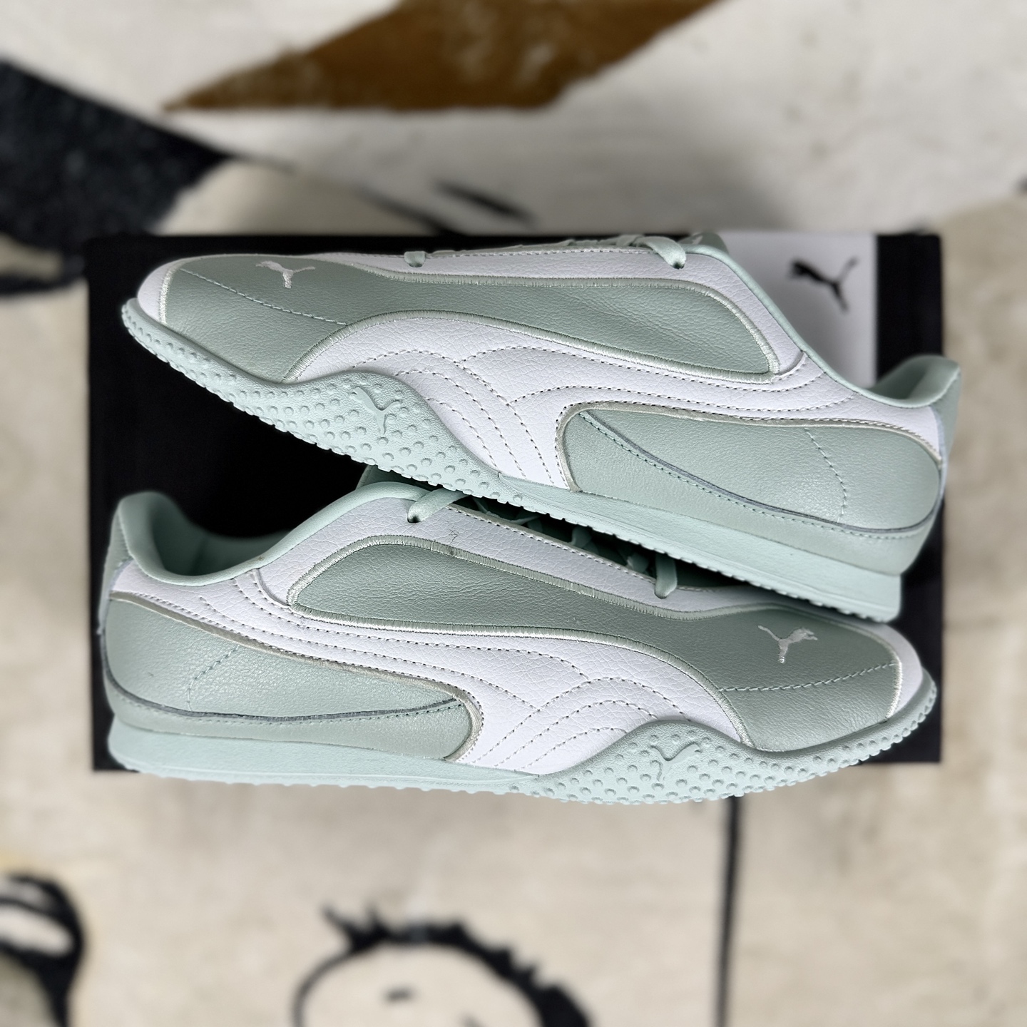 PUMA Bella V2 Leather China Exclusive Green Fashion Sneakers for Women 8 i1757786332130 6013 0 7