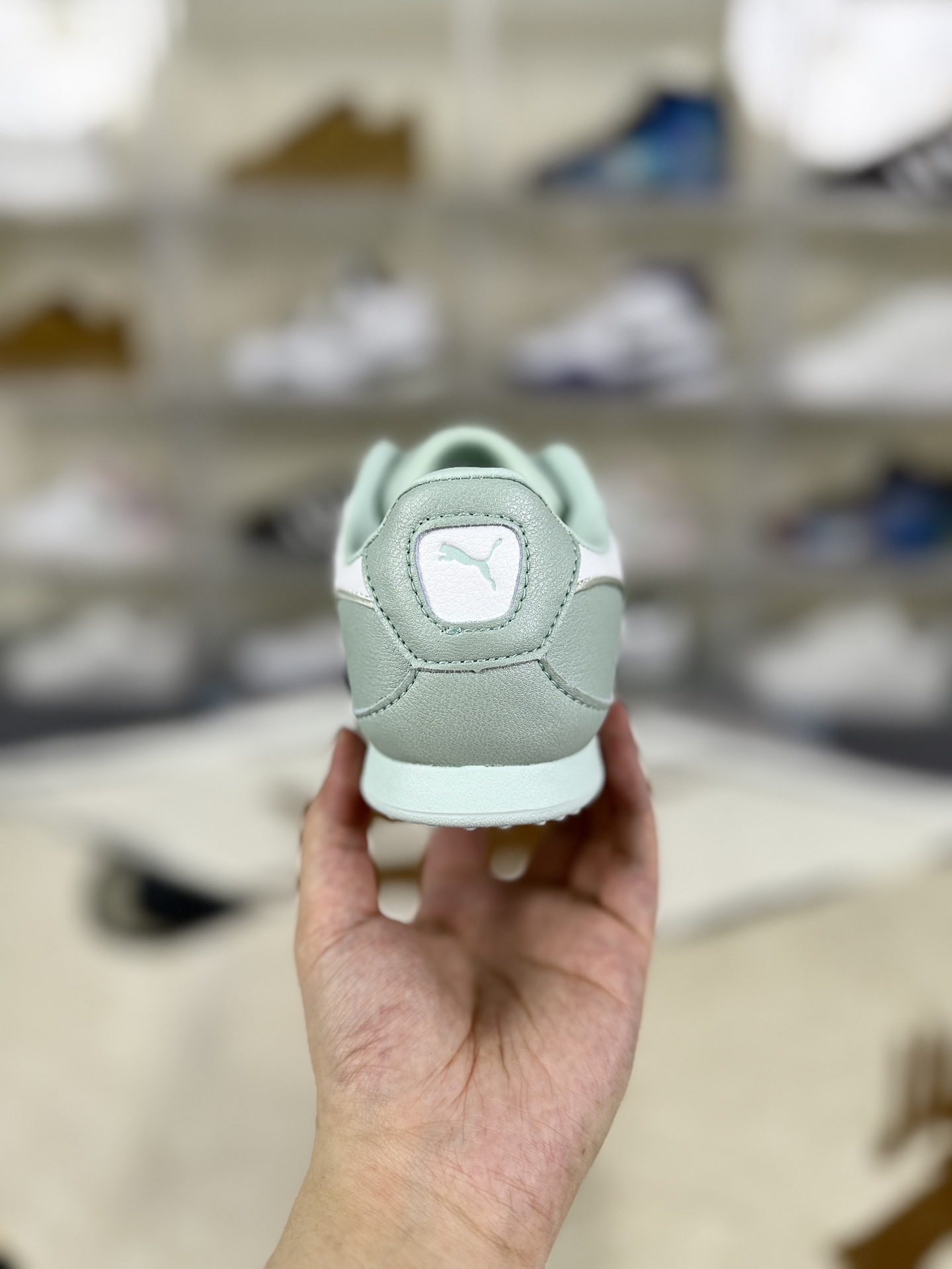 PUMA Bella V2 Leather China Exclusive Green Fashion Sneakers for Women 3 i1757786332321 4415 0 2