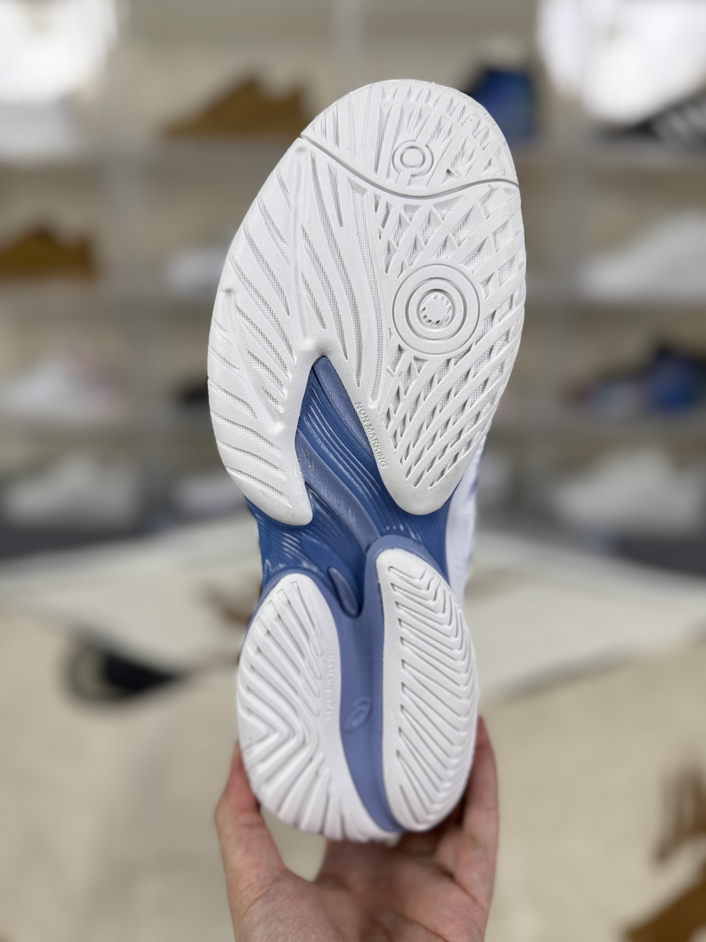 Asics Court FF 3 Novak White/Blue Tennis Shoes - Durable & Comfortable 6 i1757870301468 7142 0 4