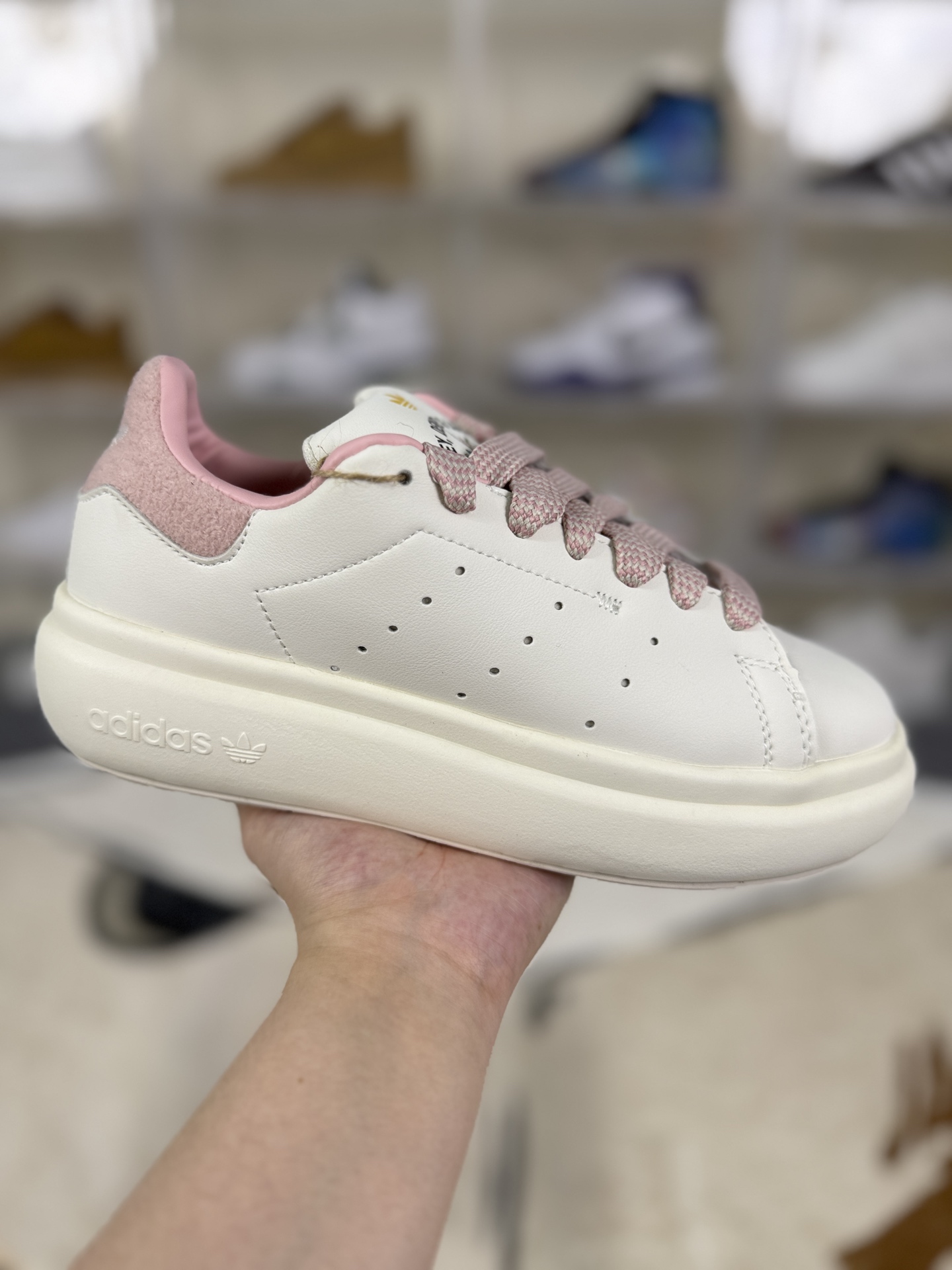 Disney x Adidas Stan Smith PF White/Pink Low-Top Sneakers - Women's Size 2 i1757870370416 4695 0 0