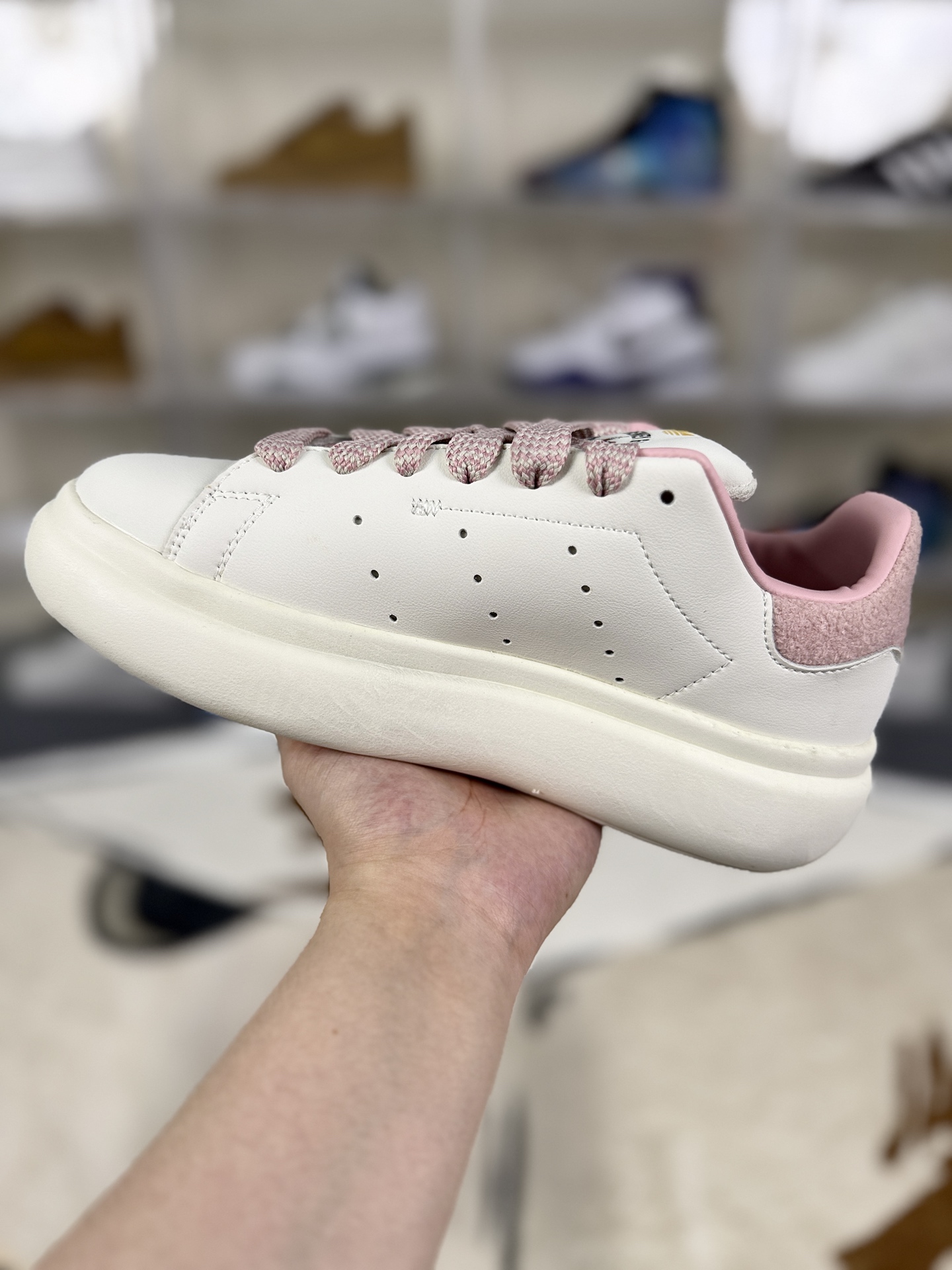 Disney x Adidas Stan Smith PF White/Pink Low-Top Sneakers - Women's Size 3 i1757870370435 8414 0 1