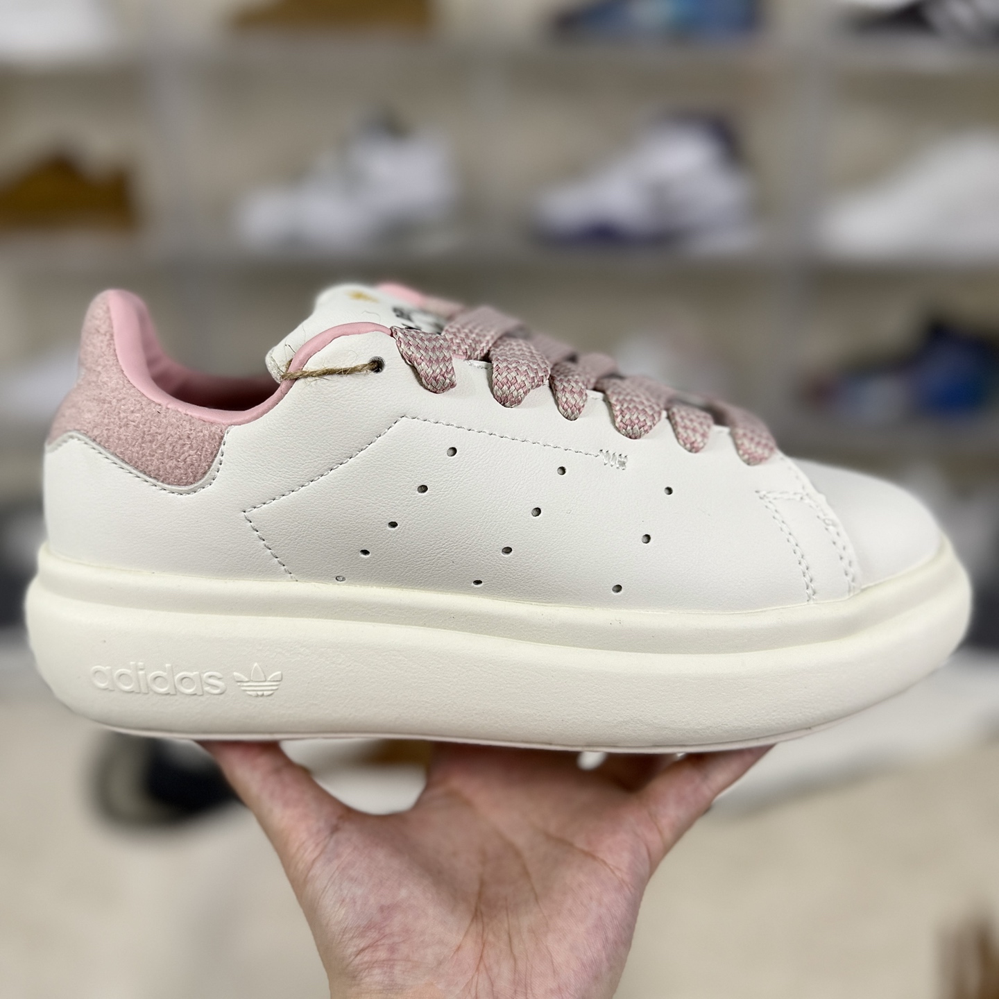 Disney x Adidas Stan Smith PF White/Pink Low-Top Sneakers - Women's Size 8 i1757870371759 1681 0 5