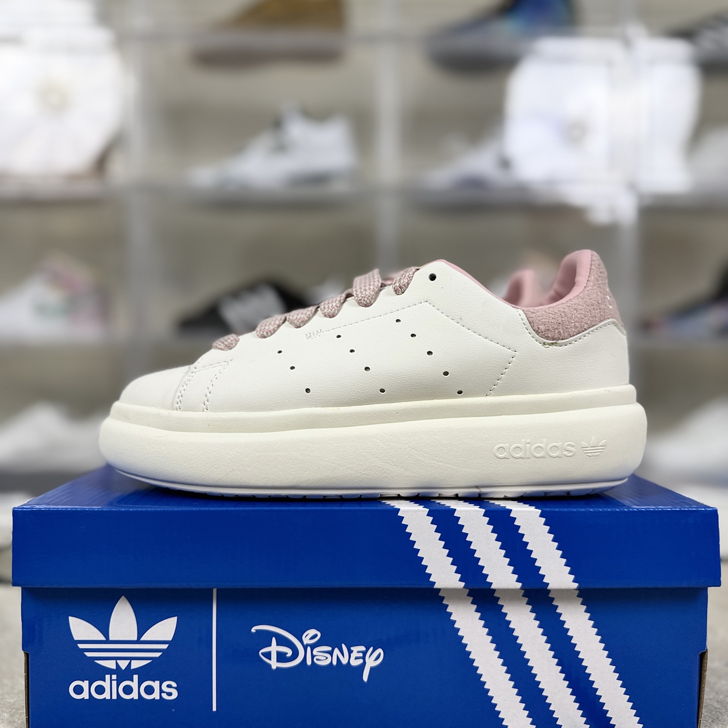 Disney x Adidas Stan Smith PF White/Pink Low-Top Sneakers - Women's Size 10 i1757870371859 1399 0 8