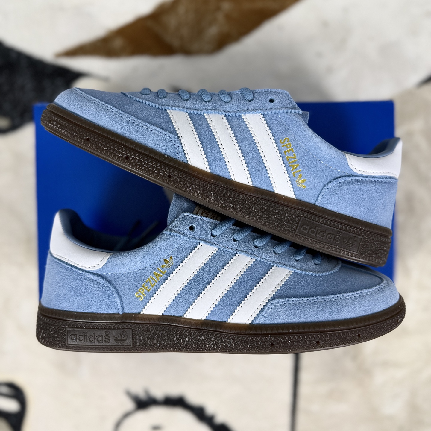 Adidas Originals Handball Spezial Low-Top Sneakers - Blue/White, Unisex Style 8 i1758309988491 8285 0 7
