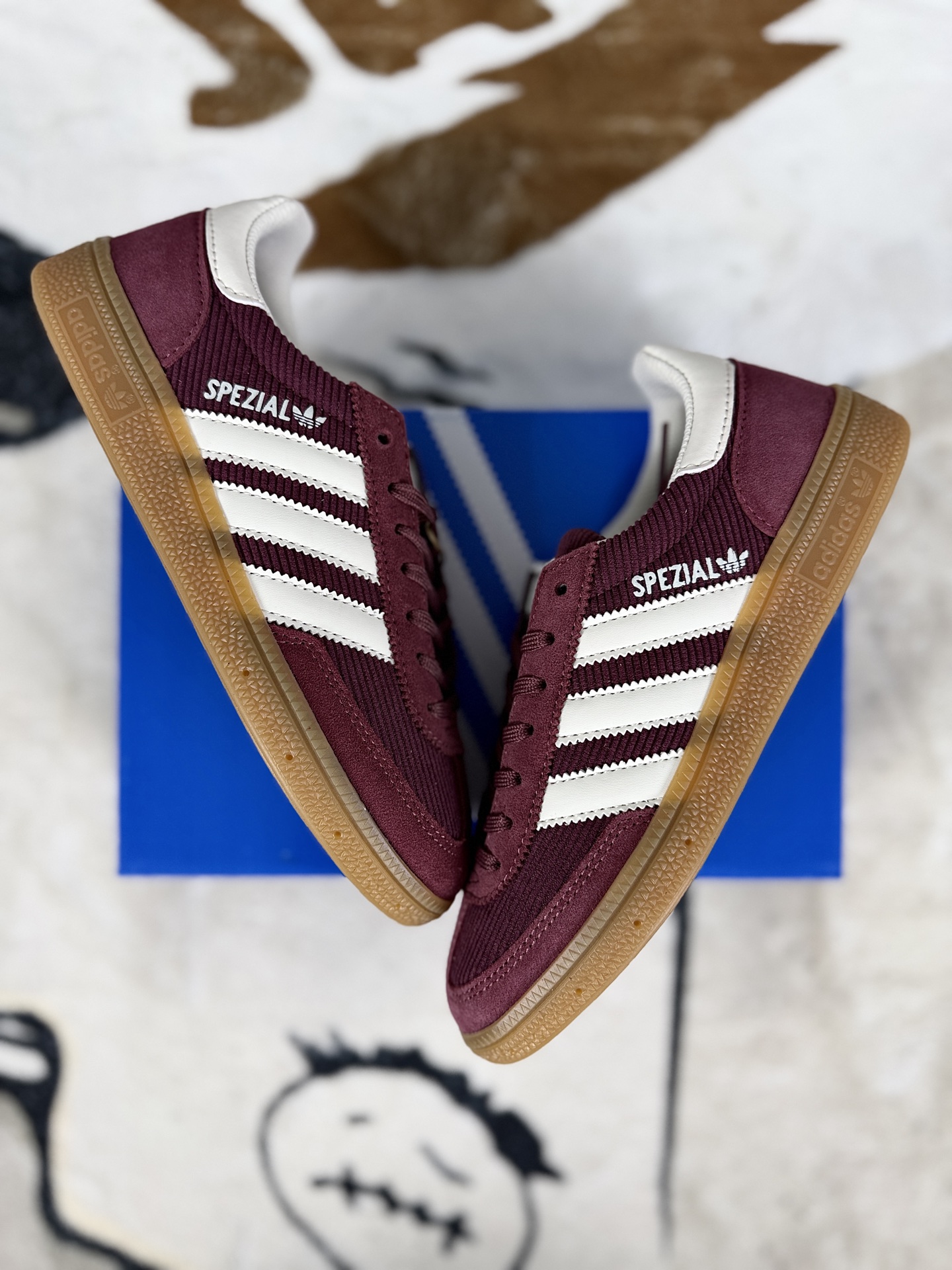 Adidas Originals Handball Spezial Wine Red Low-Top Sneakers Unisex (IG1978) 5 i1758391894483 3078 0 6