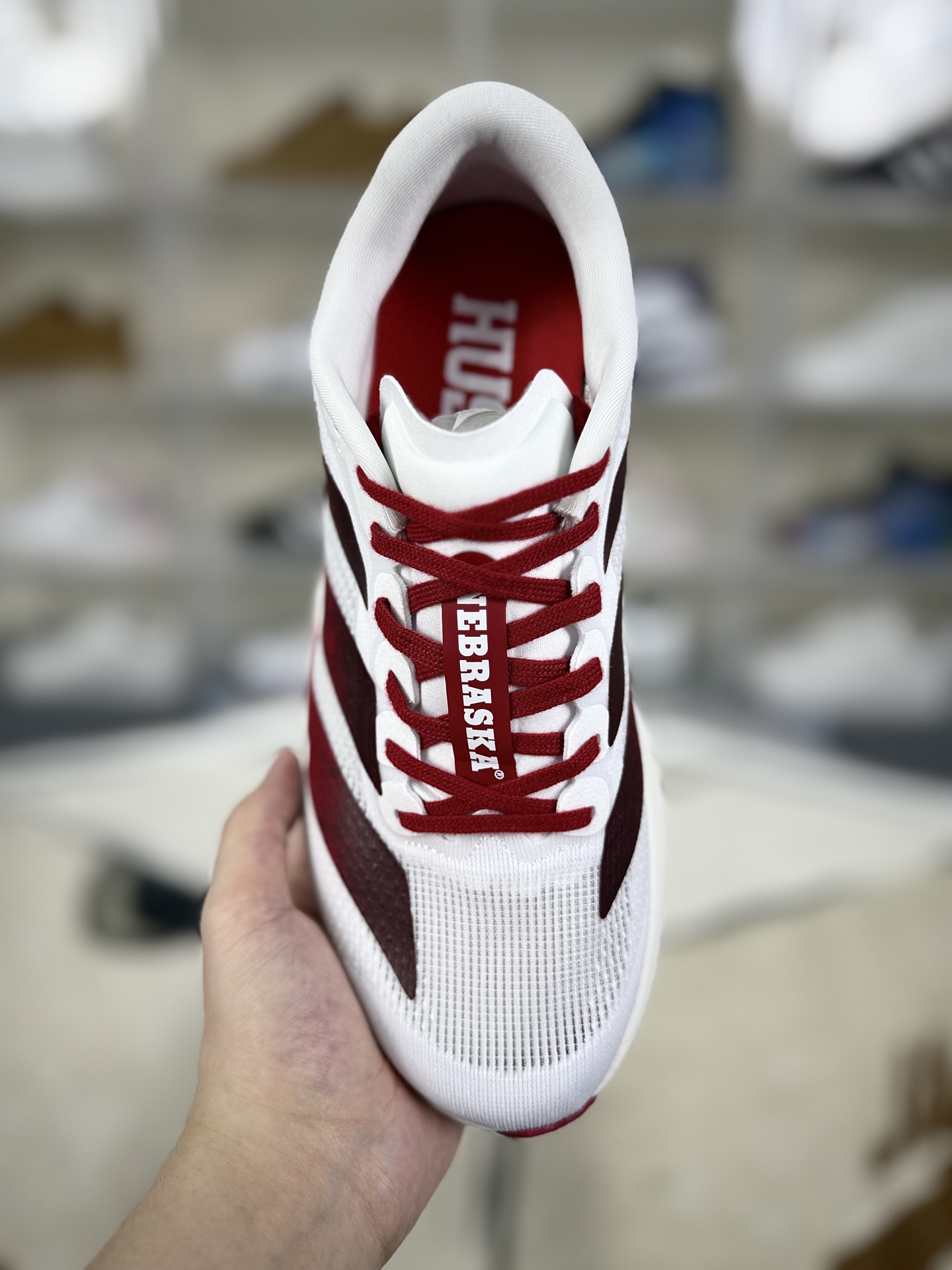 Adidas Adizero Evo SL Nebraska Running Shoes - White/Red - Sizes 36-45 4 i1758821245275 6432 0 3