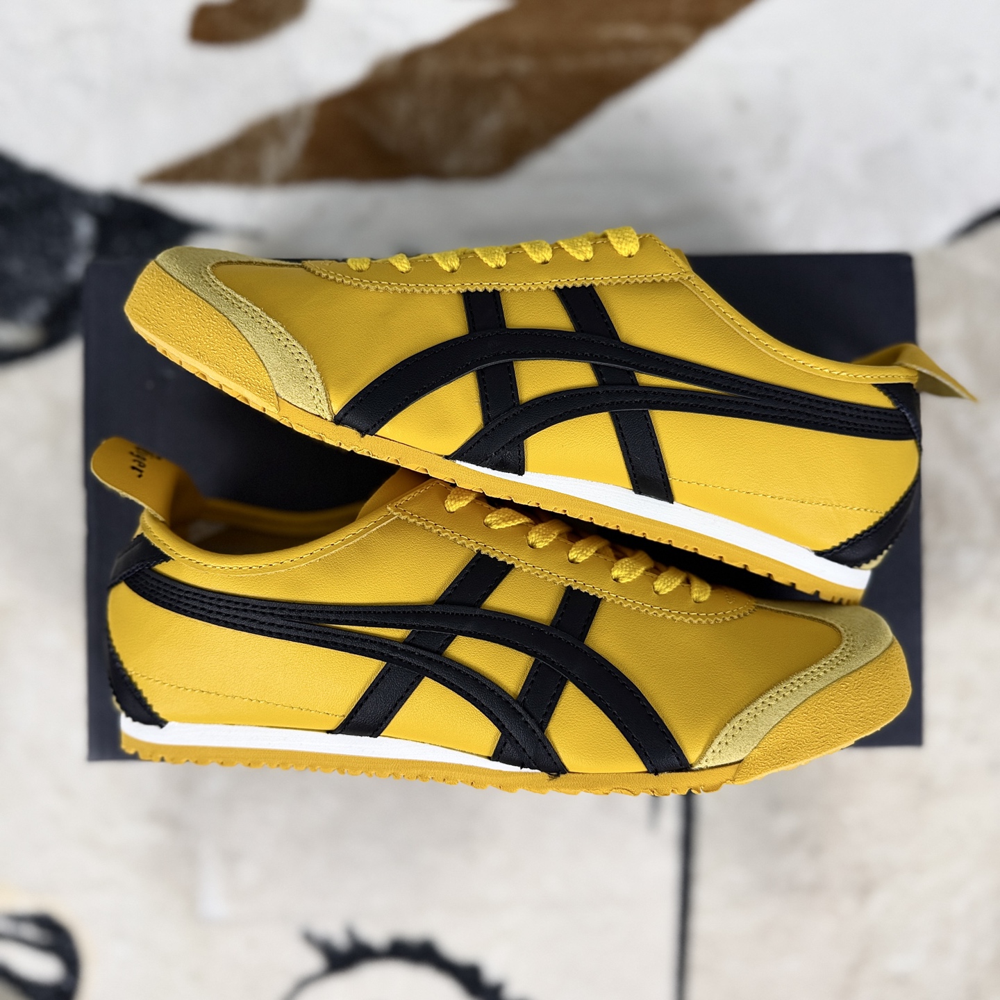 Onitsuka Tiger Mexico 66 Yellow Leather Low-Top Fashion Sneakers Size 35.5-46 9 i1758821319561 3319 0 7