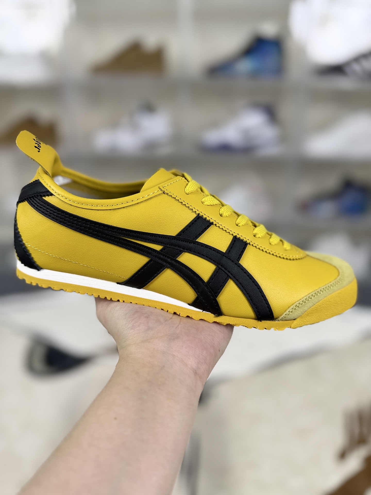Onitsuka Tiger Mexico 66 Yellow Leather Low-Top Fashion Sneakers Size 35.5-46 2 i1758821319615 8608 0 0