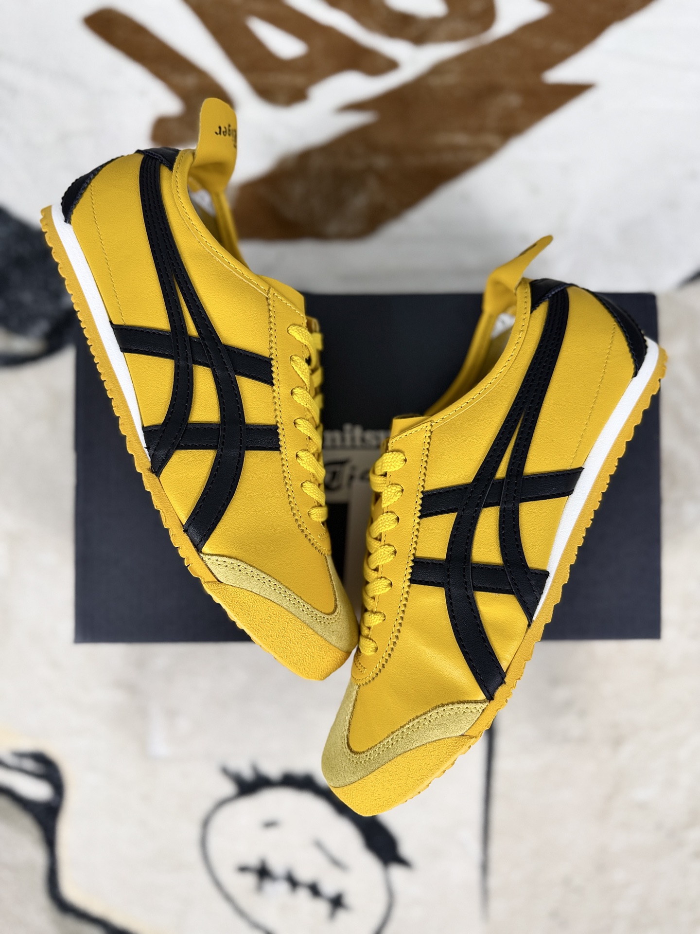 Onitsuka Tiger Mexico 66 Yellow Leather Low-Top Fashion Sneakers Size 35.5-46 6 i1758821319785 3180 0 6