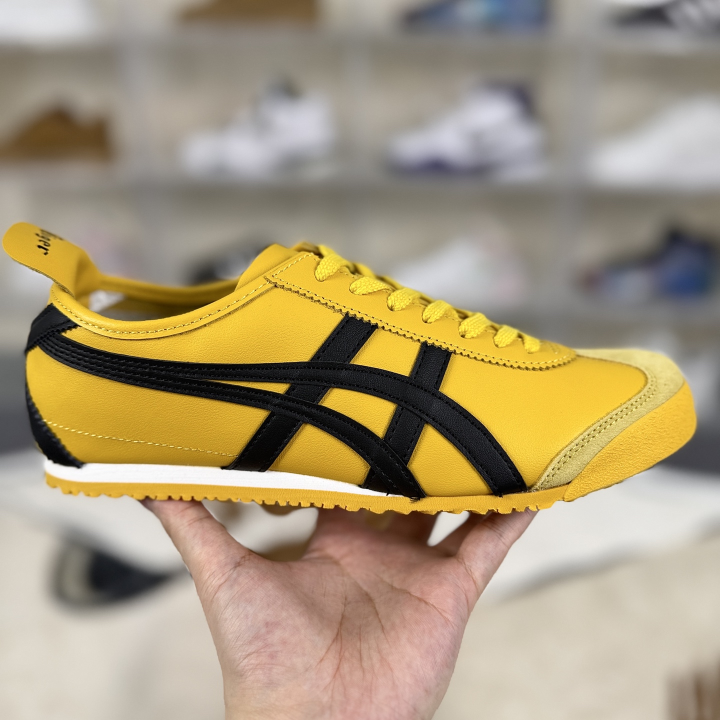 Onitsuka Tiger Mexico 66 Yellow Leather Low-Top Fashion Sneakers Size 35.5-46 8 i1758821321121 4625 0 5