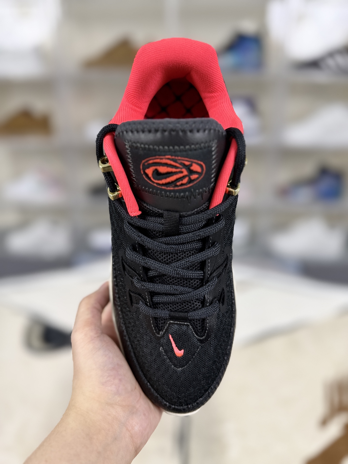Nike S.T. Flare Black/Red Basketball Shoes - Cushioned, Breathable, Durable 4 i1759003654131 8070 0 3