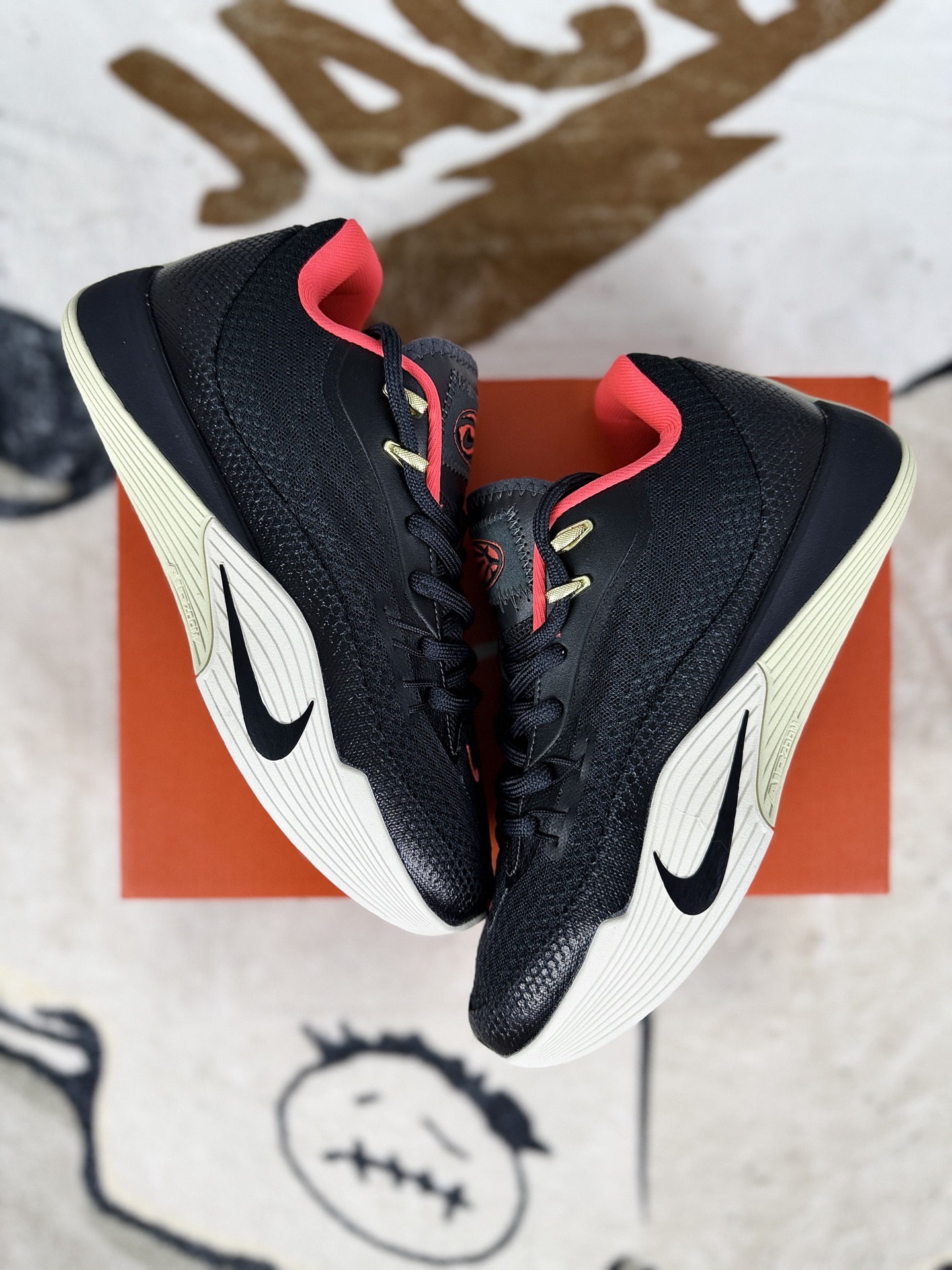 Nike S.T. Flare Black/Red Basketball Shoes - Cushioned, Breathable, Durable 5 i1759003657988 4762 0 6