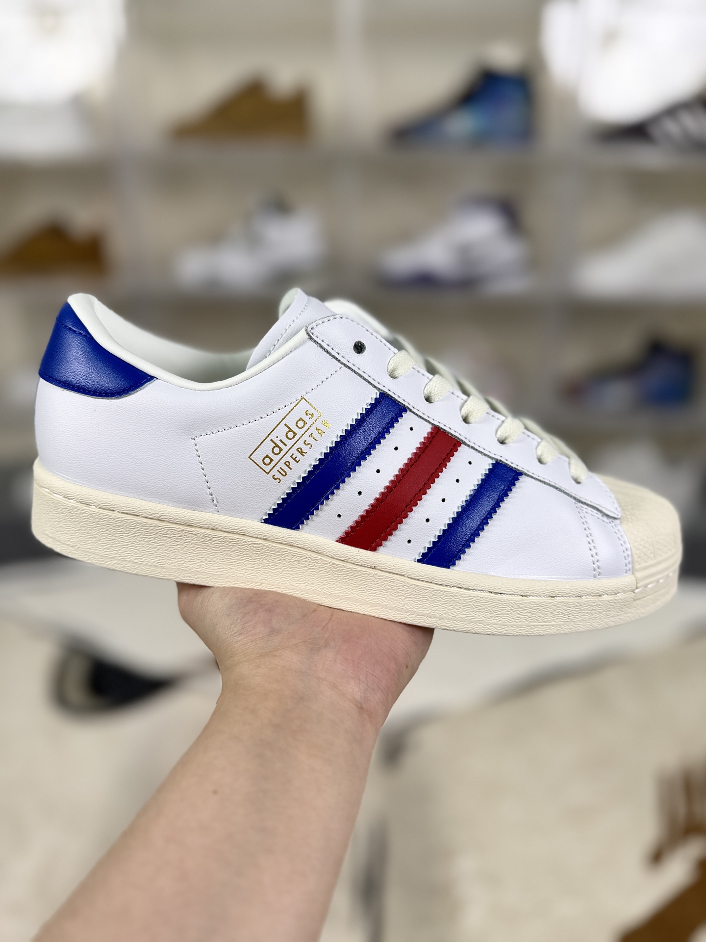 Adidas Originals Superstar Vintage White Blue Red Unisex Sneakers 1 i1759005087692 9660 0 0