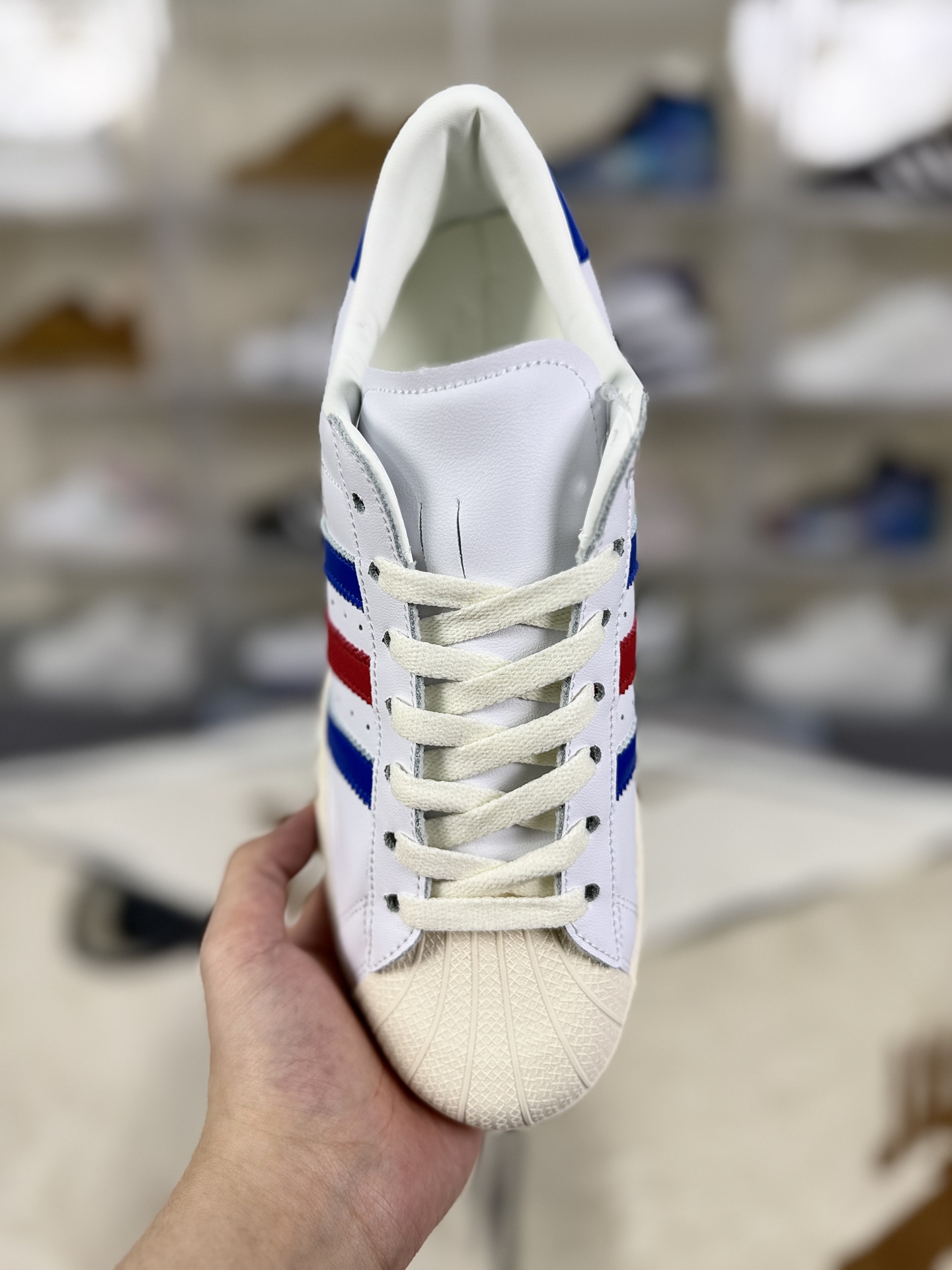 Adidas Originals Superstar Vintage White Blue Red Unisex Sneakers 4 i1759005087791 646 0 3