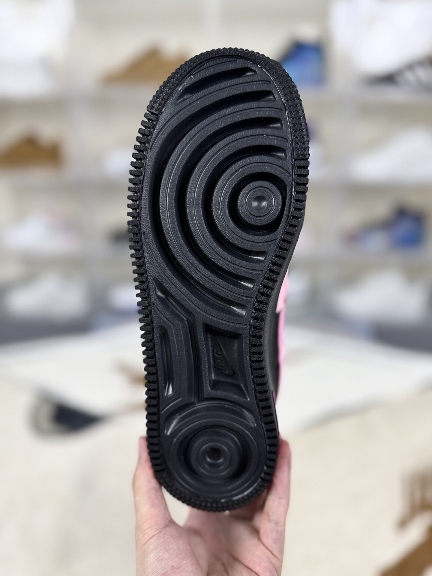 Nike Air Force 1 Shadow Black/Pink Women's Sneakers Low-top Lightweight 7 i1759609373864 8634 0 4