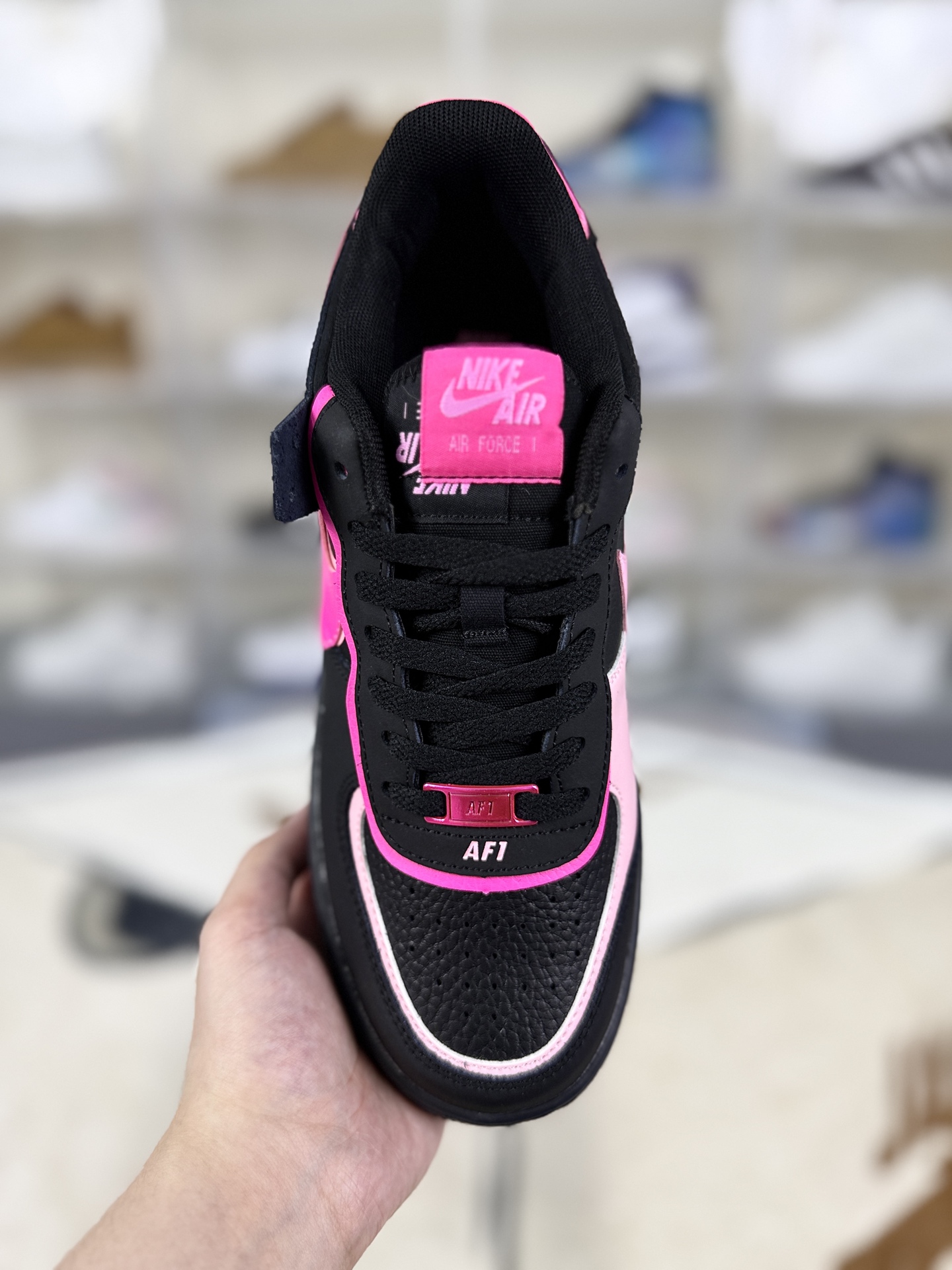 Nike Air Force 1 Shadow Black/Pink Women's Sneakers Low-top Lightweight 5 i1759609375890 3614 0 3