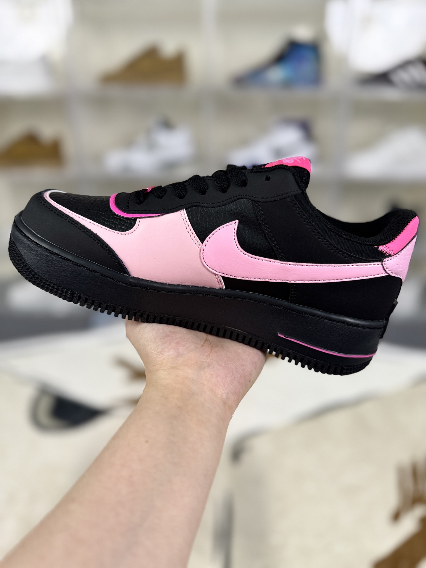 Nike Air Force 1 Shadow Black/Pink Women's Sneakers Low-top Lightweight 3 i1759609375996 3668 0 1