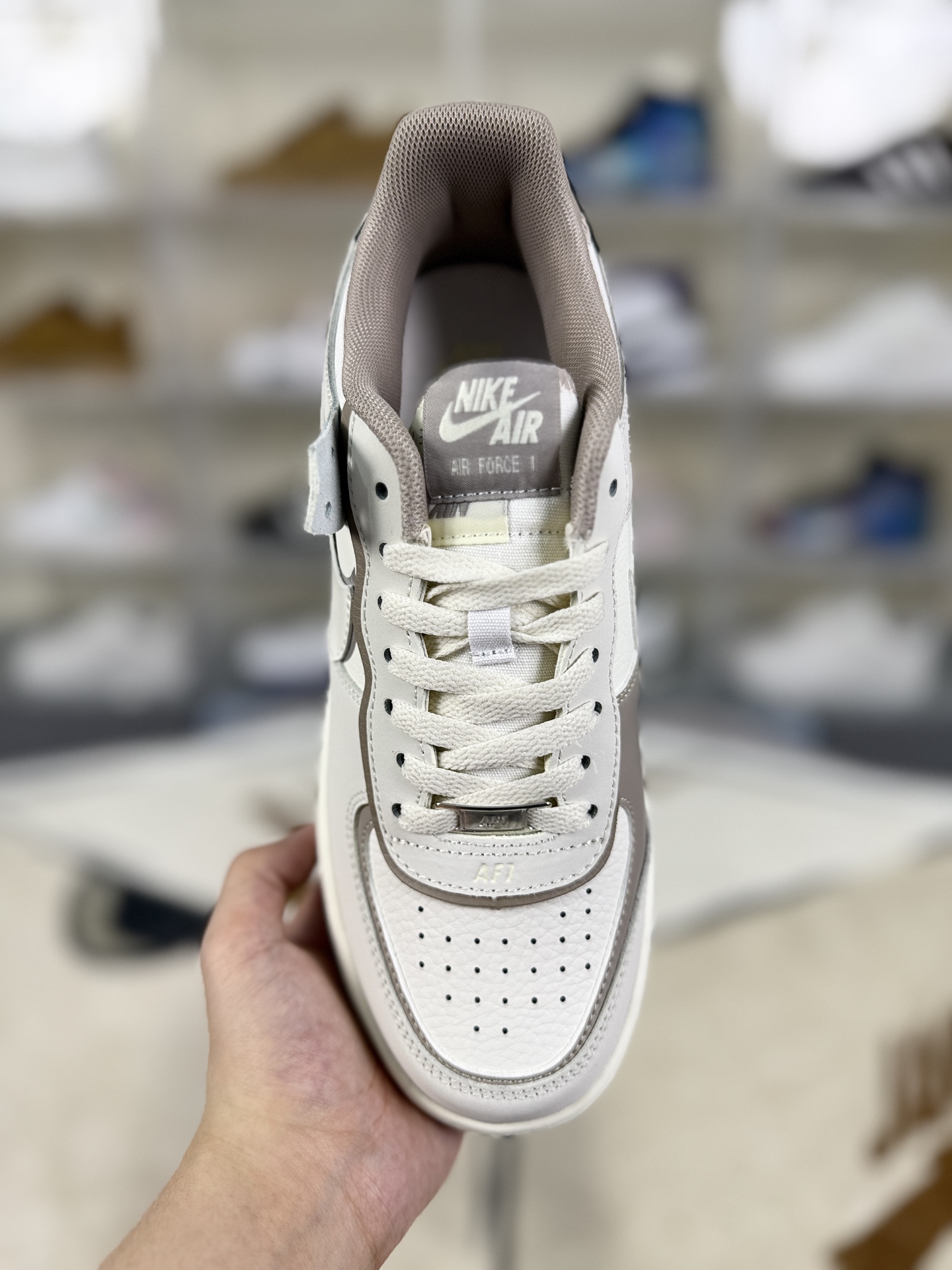 Nike Air Force 1 Shadow Women's Sneaker Low-Top Beige IO7594-101 5 i1759866050022 4195 0 3