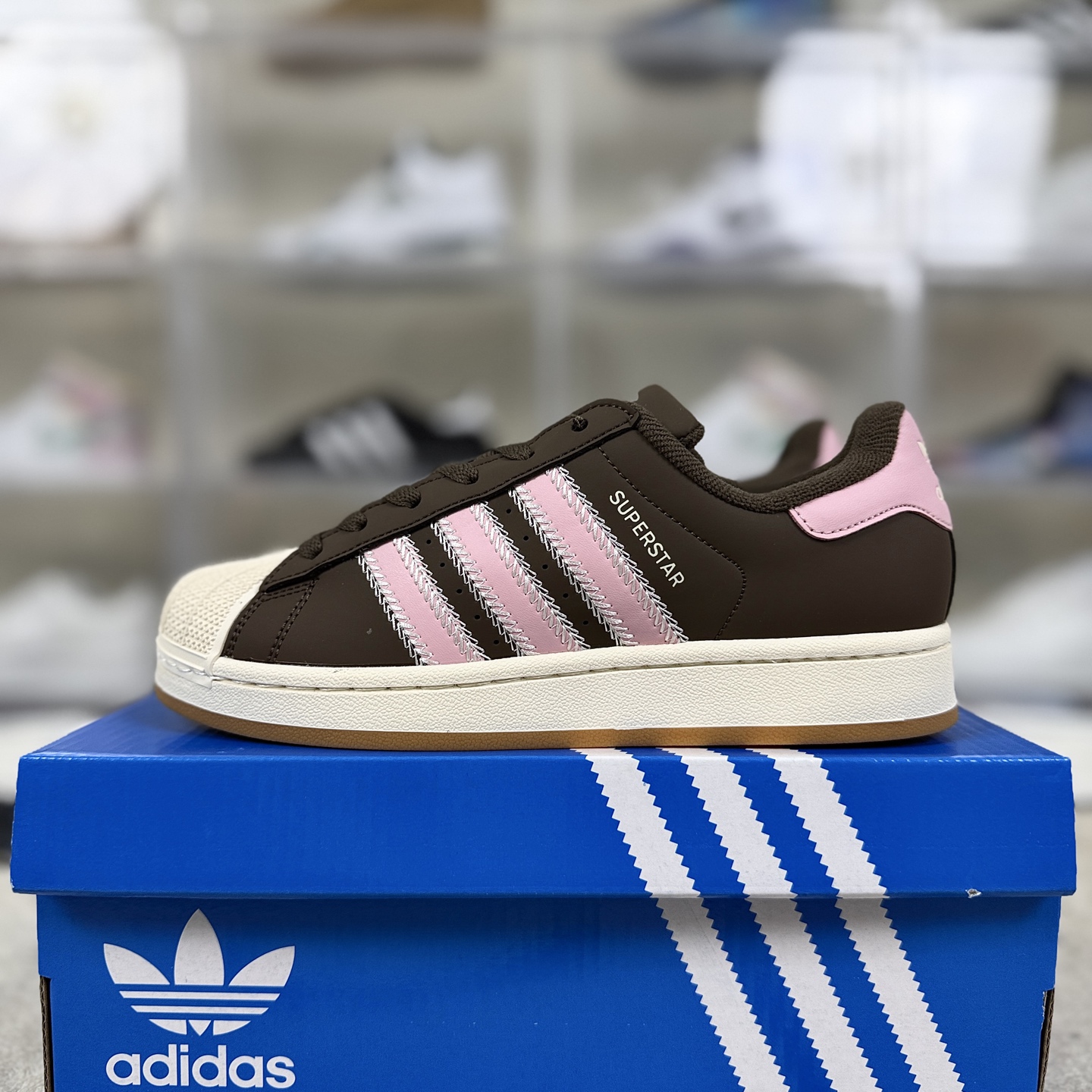 Adidas Originals Superstar Brown Pink Classic Sneakers Unisex Fashion Shoes 10 i1760035090585 6981 0 8