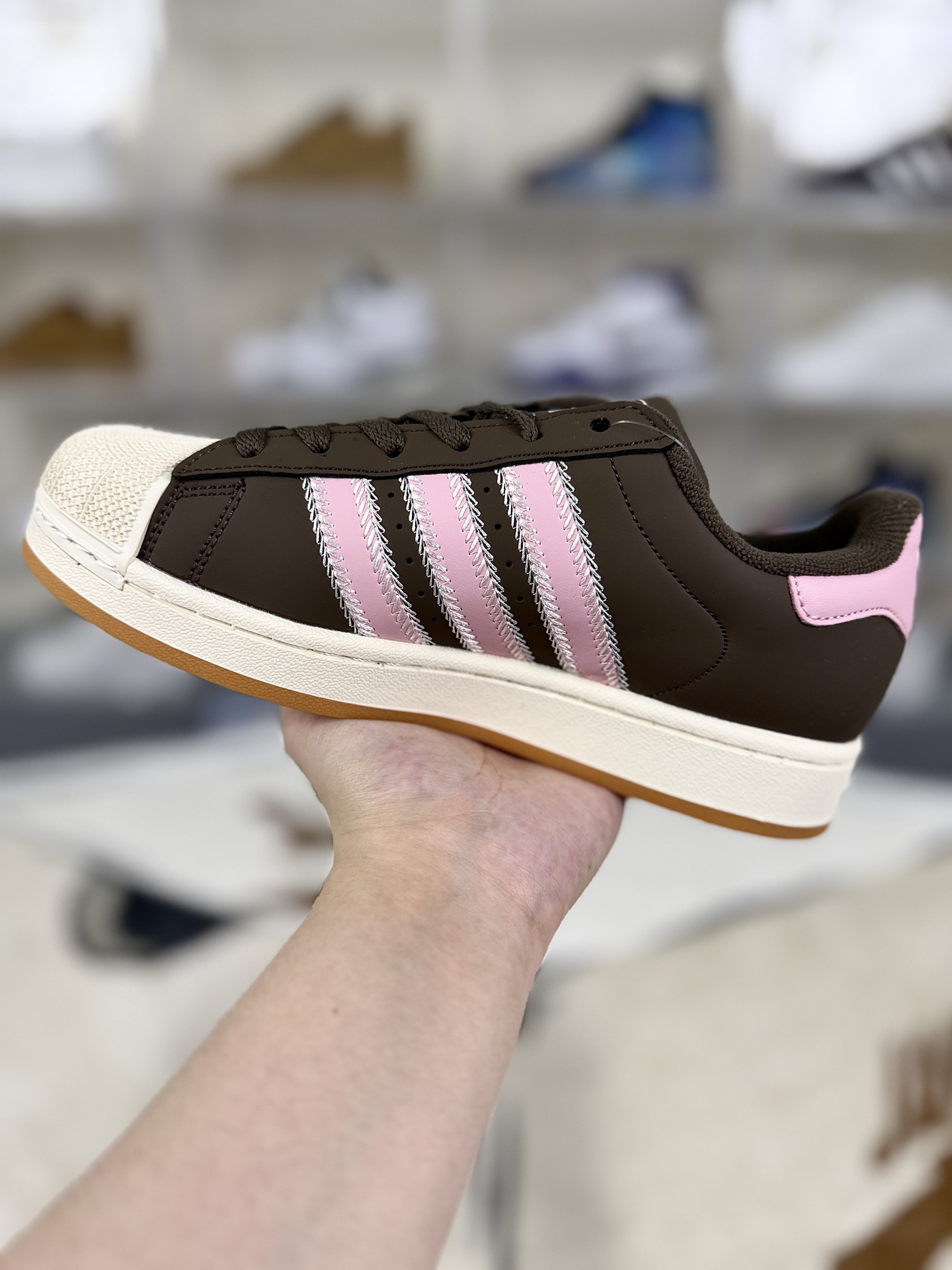 Adidas Originals Superstar Brown Pink Classic Sneakers Unisex Fashion Shoes 3 i1760035090781 9172 0 1
