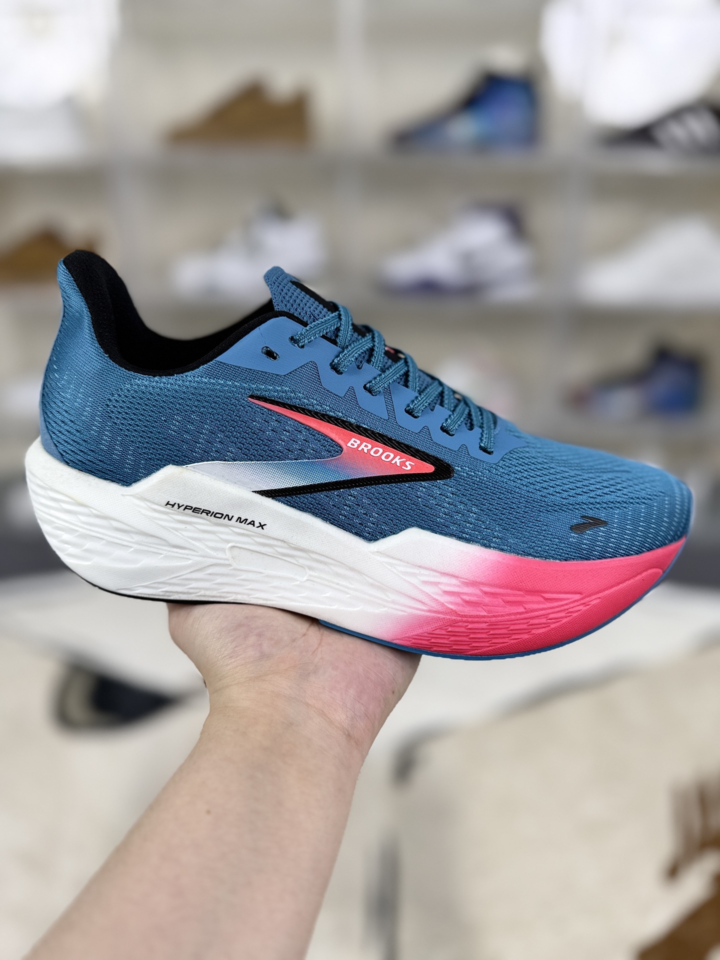 Brooks Hyperion Max 2 Running Shoes - Crystal Blue, Unisex, Durable and Breathable