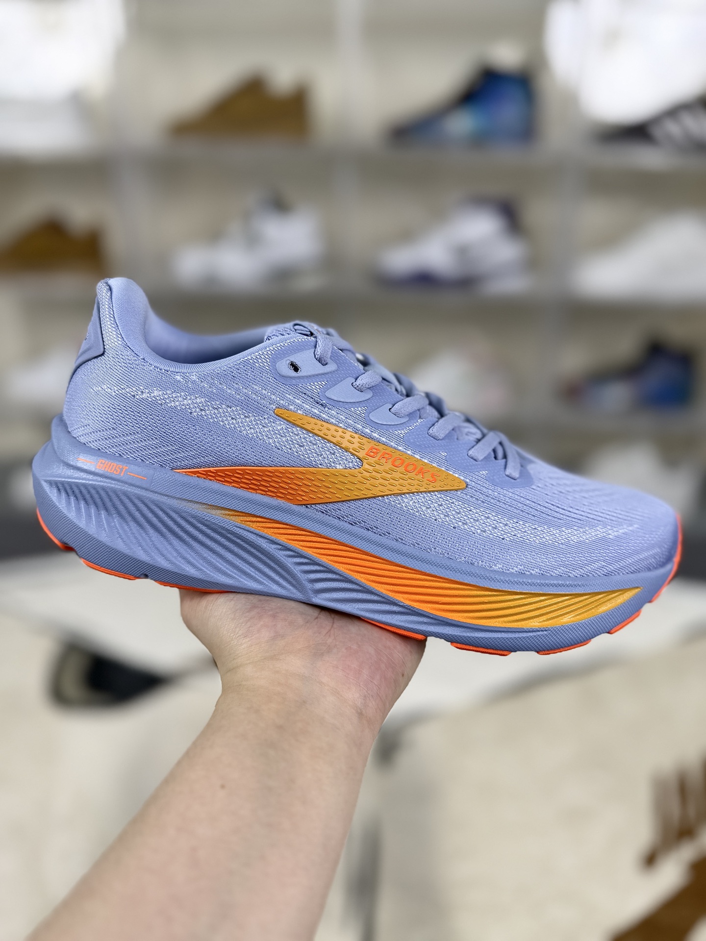 Brooks Ghost 17 Running Shoes - Comfortable, Lightweight, and Durable - Blue/Purple